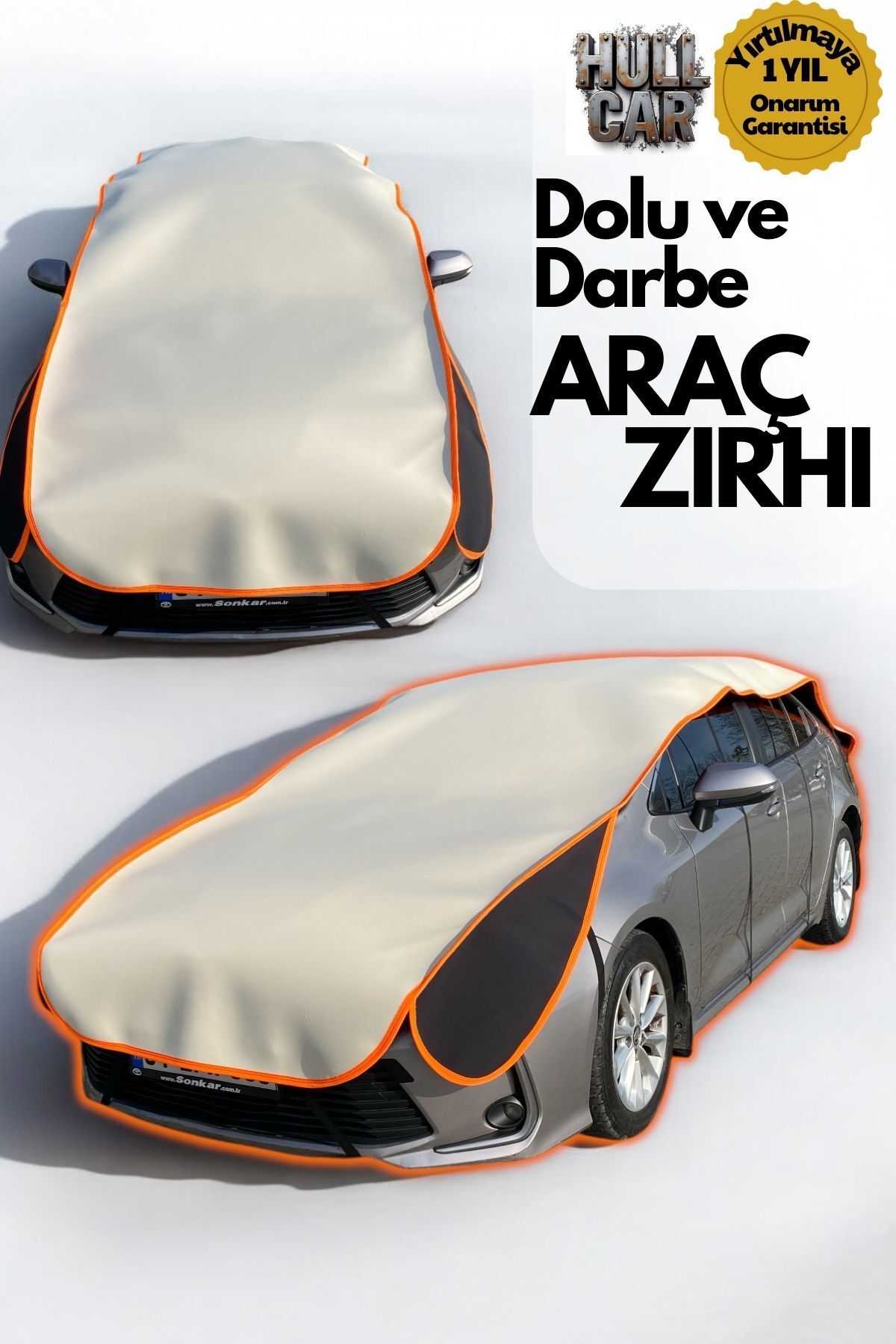 Hullcar Dolu ve Dış Etken Koruyucu Sedan D Segment 5.4 Metre Dolu koruyucu, Dolu brandası