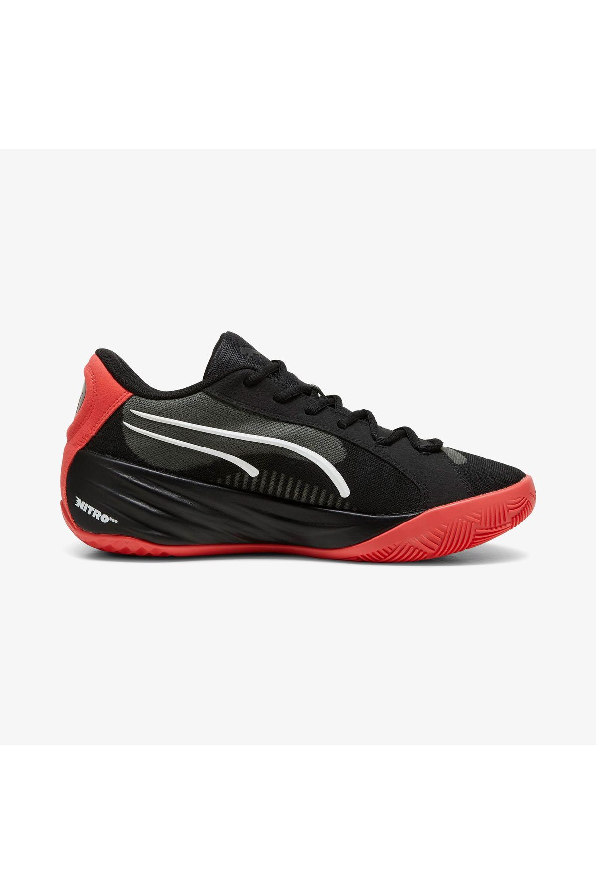 Puma-All-Pro Nitro Unisex Black Basketball Shoes 1