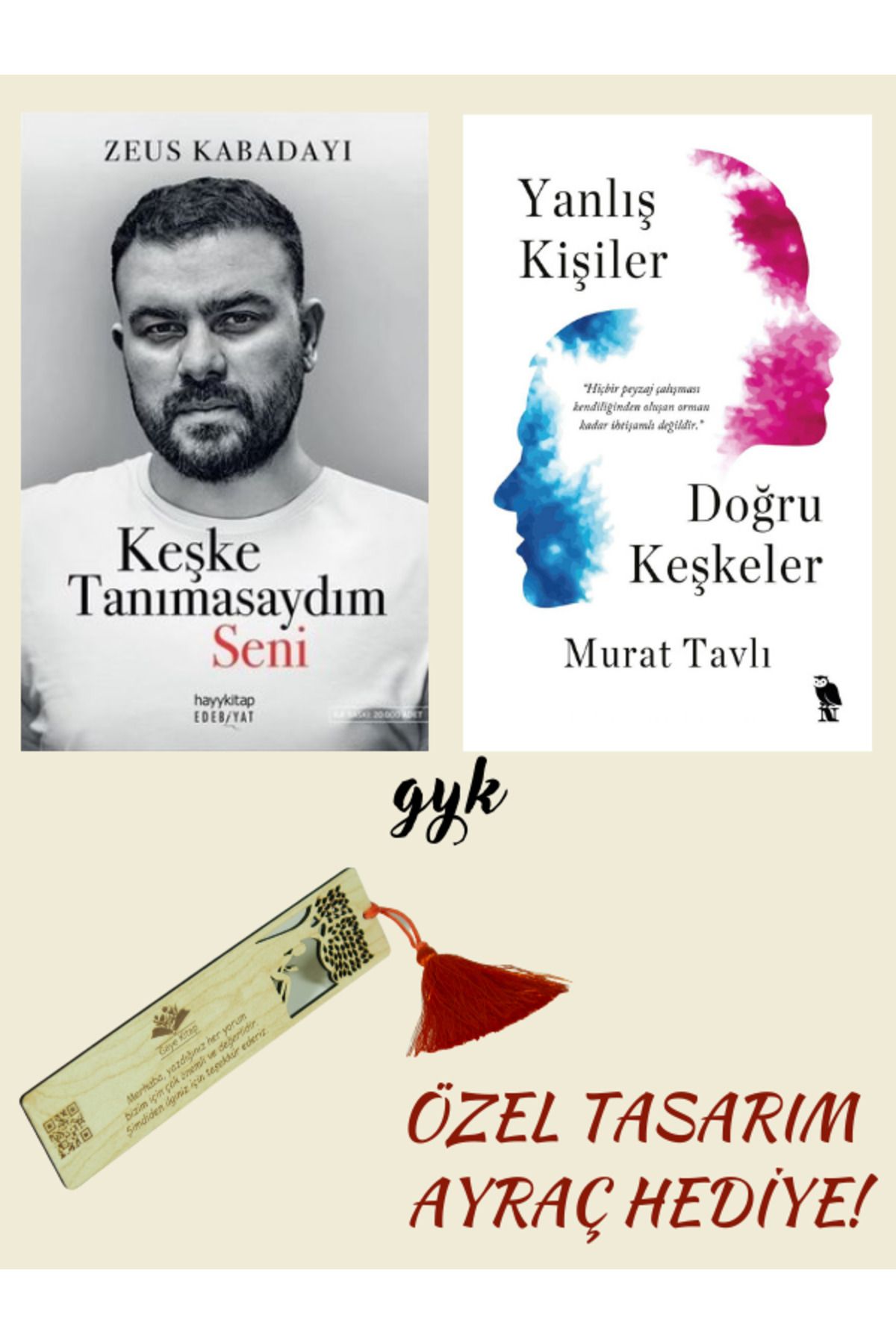 hayykitap Keşke Tanımasaydım Seni ve Yanlış Kişiler Doğru Keşkeler 2'li SET ( AYRAÇ HEDİYELİ! )