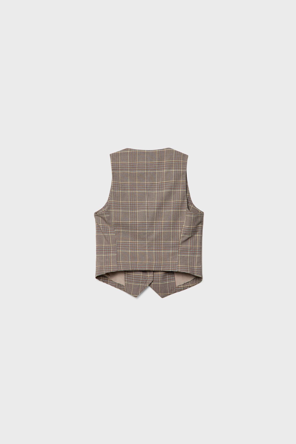 Stradivarius-Short check waistcoat 6