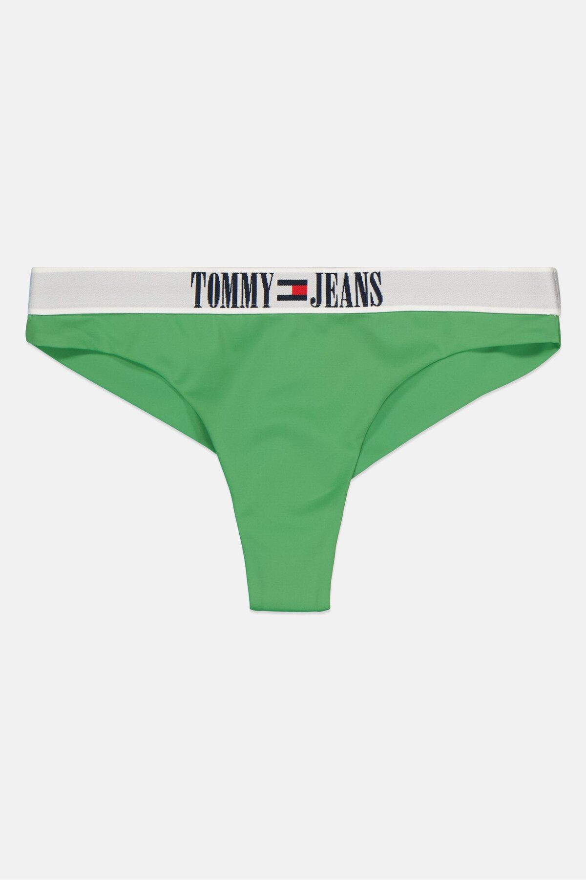 Tommy Jeans-Women Brand Logo Pull On Bikini Bottoms, Green 1