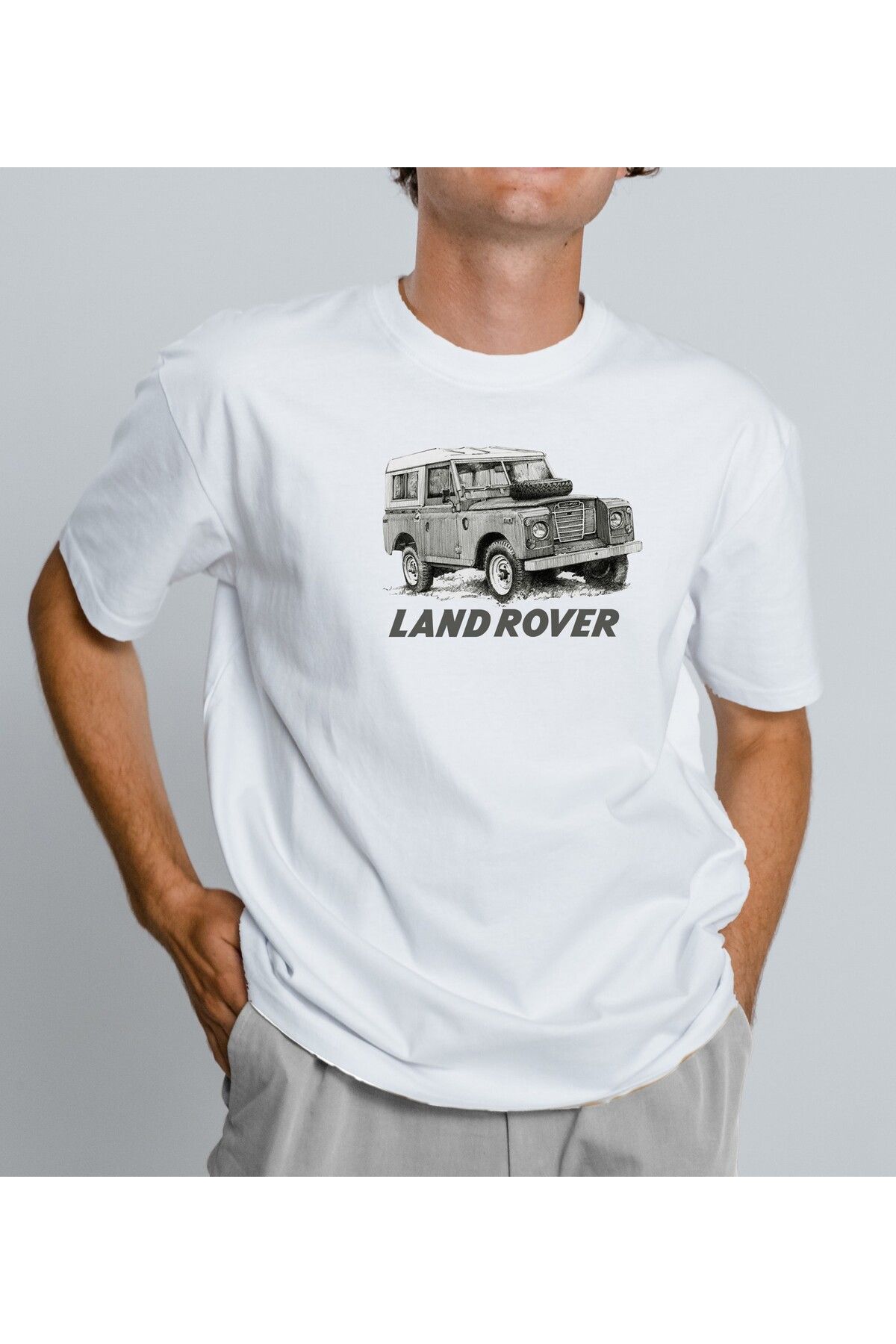 hodigo Land Rover Grafik Baskılı Unisex Tişört