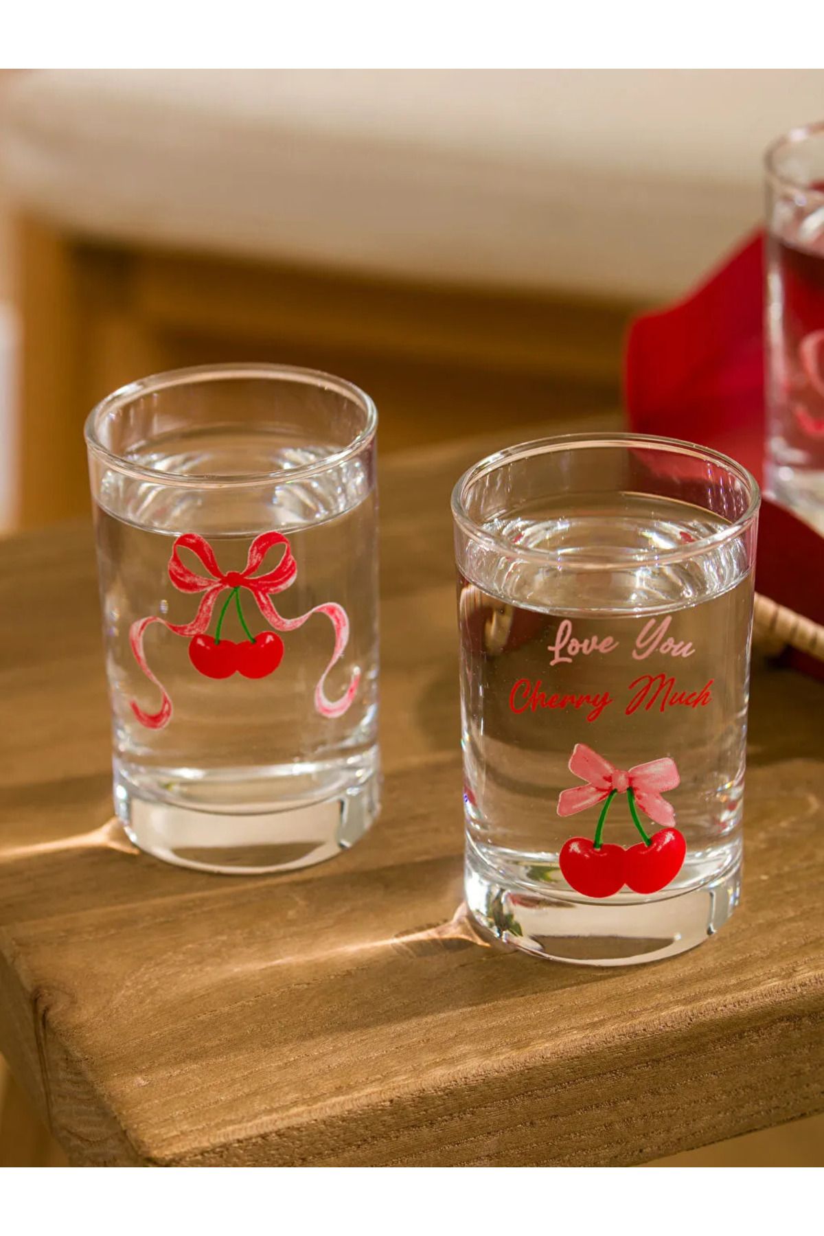 LC Waikiki-Lcw Coffee Side Water Glass Set with Cherry 125 ml 3