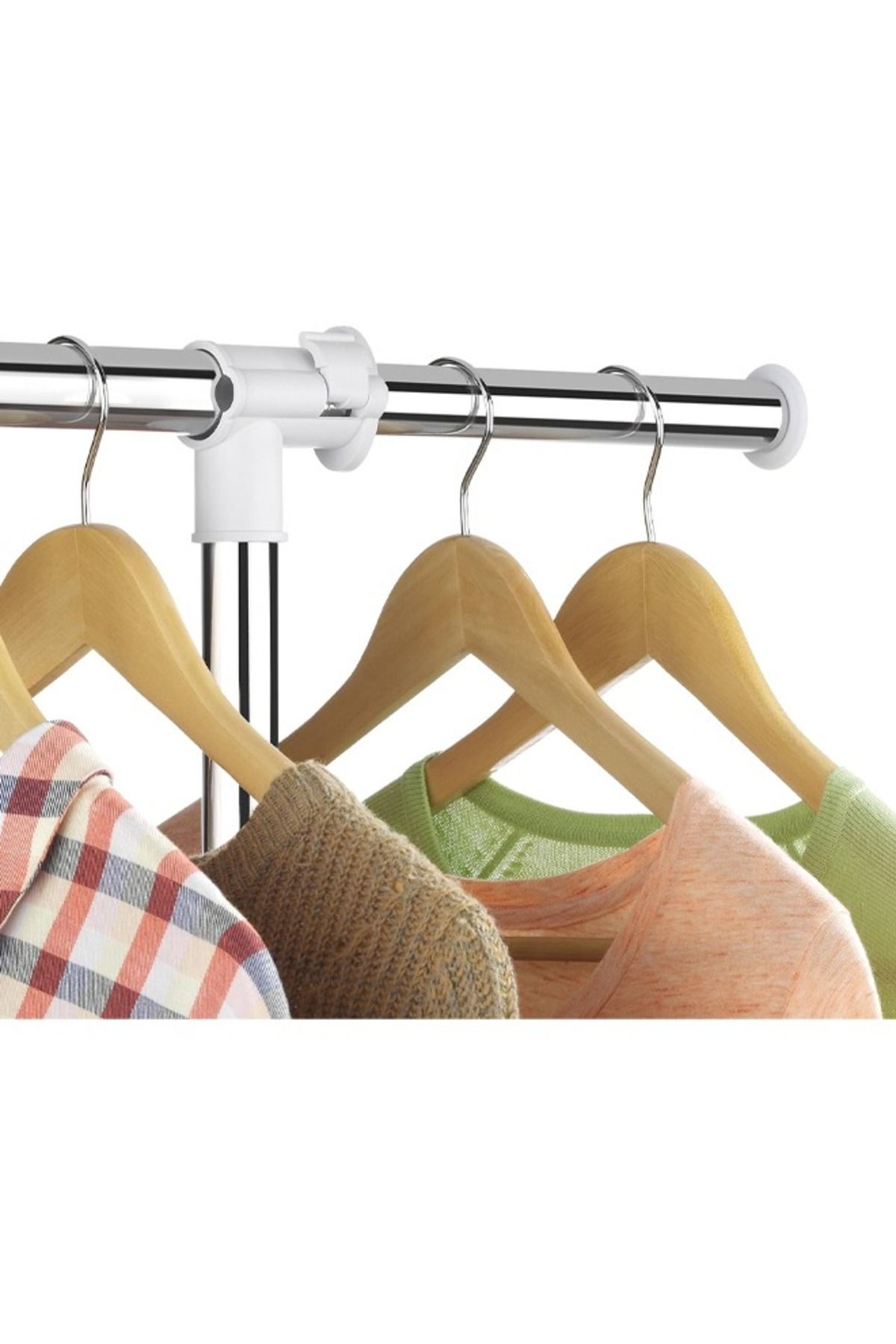 Cady One-Metal clothes hanger, organizer, and white clothes stand 5