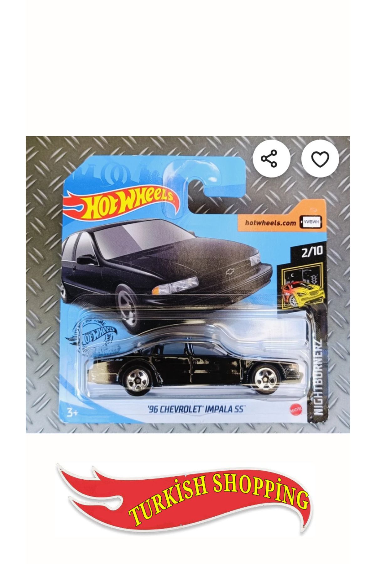 HOT WHEELS 1:64 Ölçek 96 Chevrolet İmpala Ss