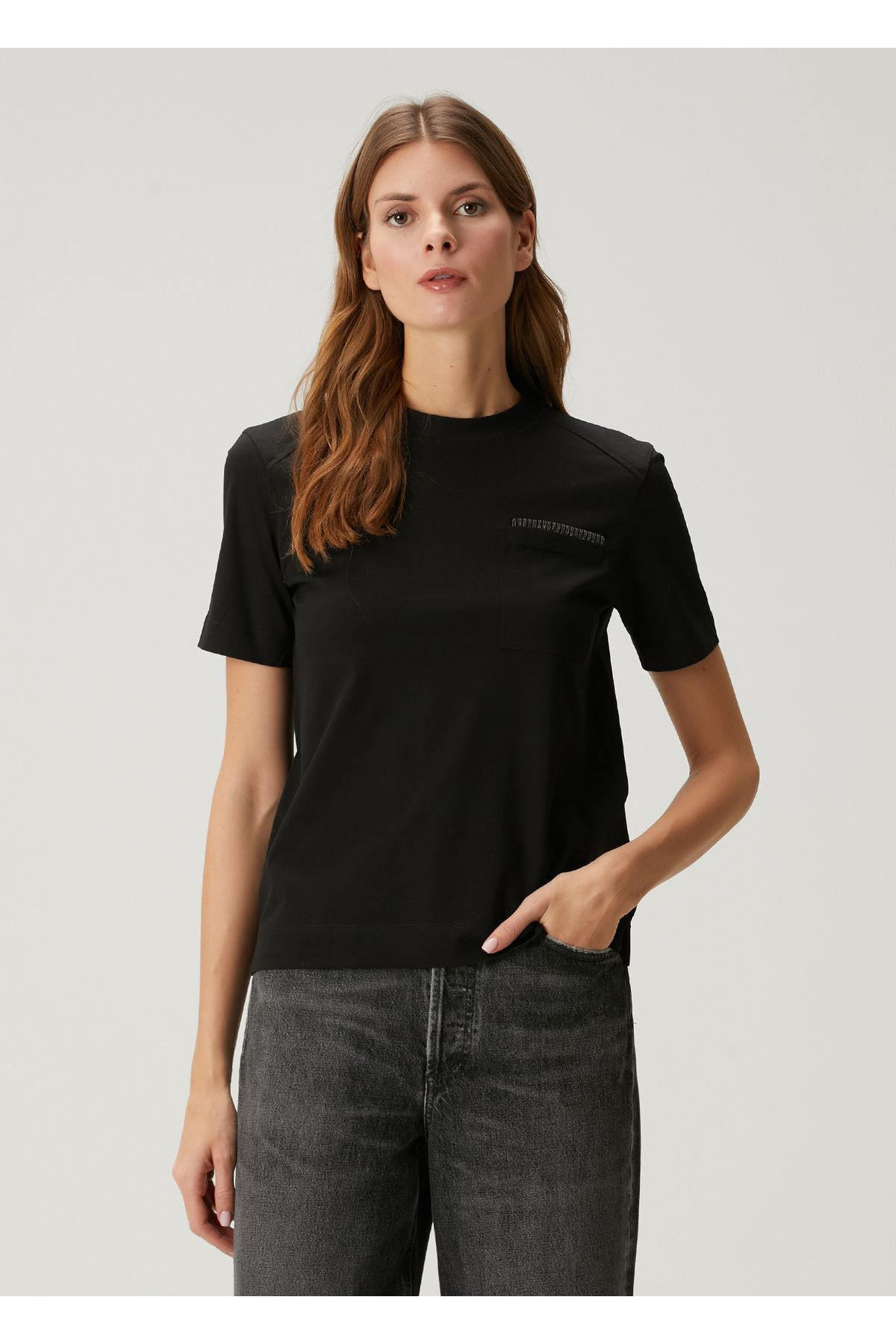 Brunello Cucinelli Siyah T-shirt Beden: L