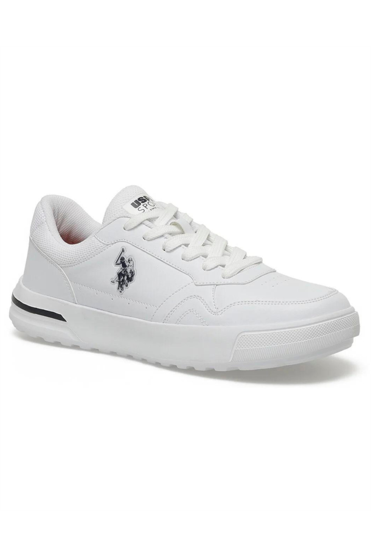 یو اس پولو کفش کتانی مردانه سفید-آبی Sampo 4FX از برند U.S. Polo Assn.