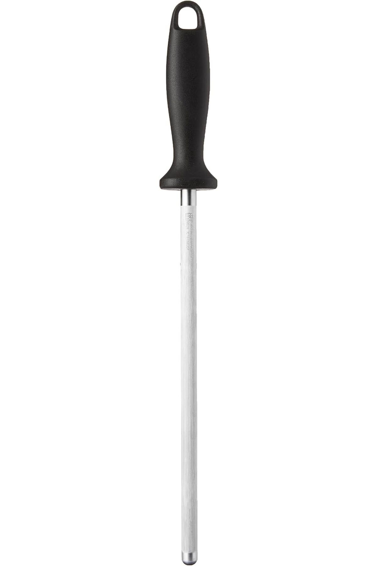 salesalbutik Knife Sharpeners Plastik Saplı Çelik Masat, Paslanmaz Çelik, Siyah