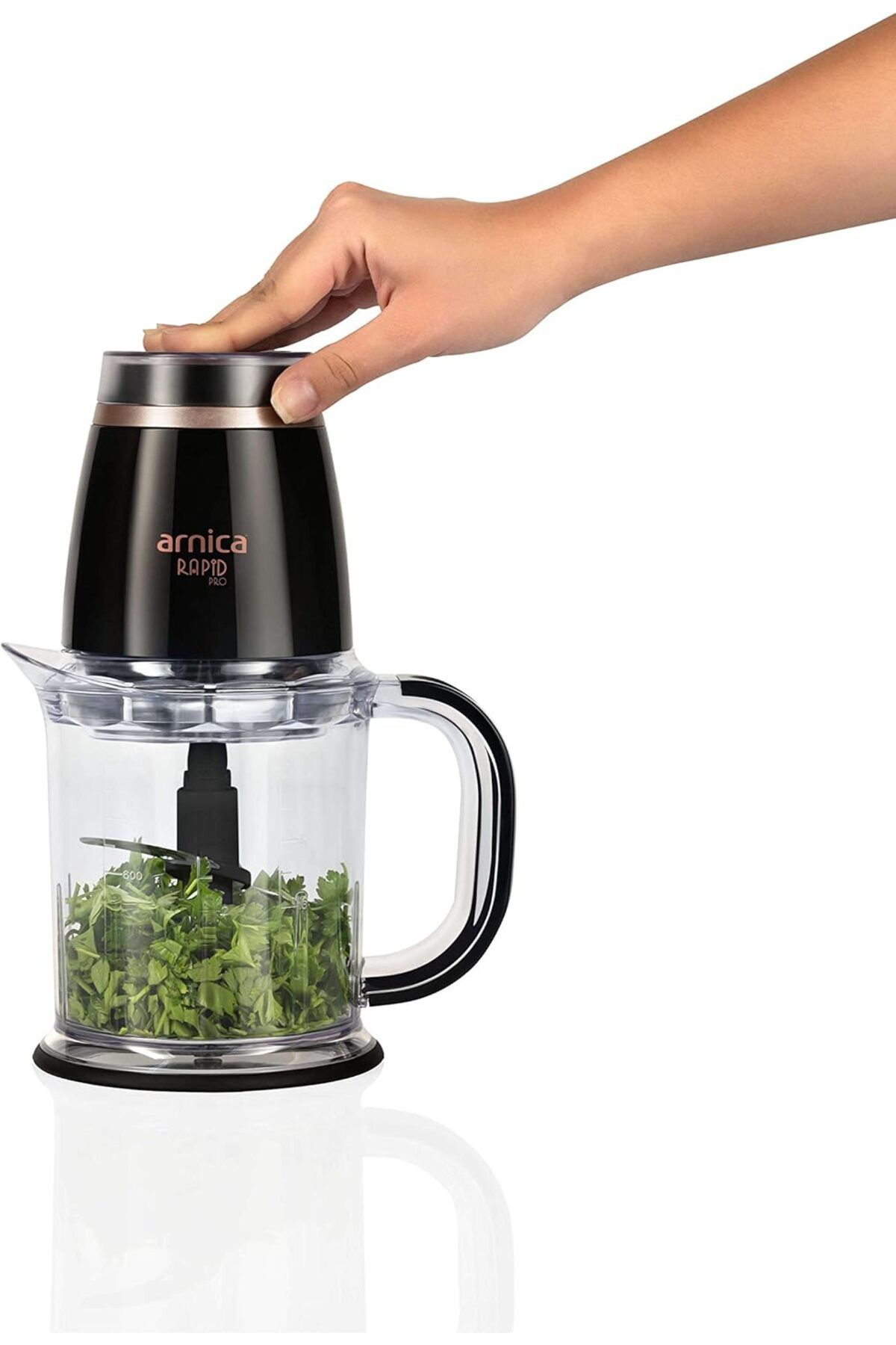 MCreative Rapid Pro Rose Doğrayıcı, 1.2 L Hazne, 500 W, Paslanmaz Çelik Bıçak, Rose