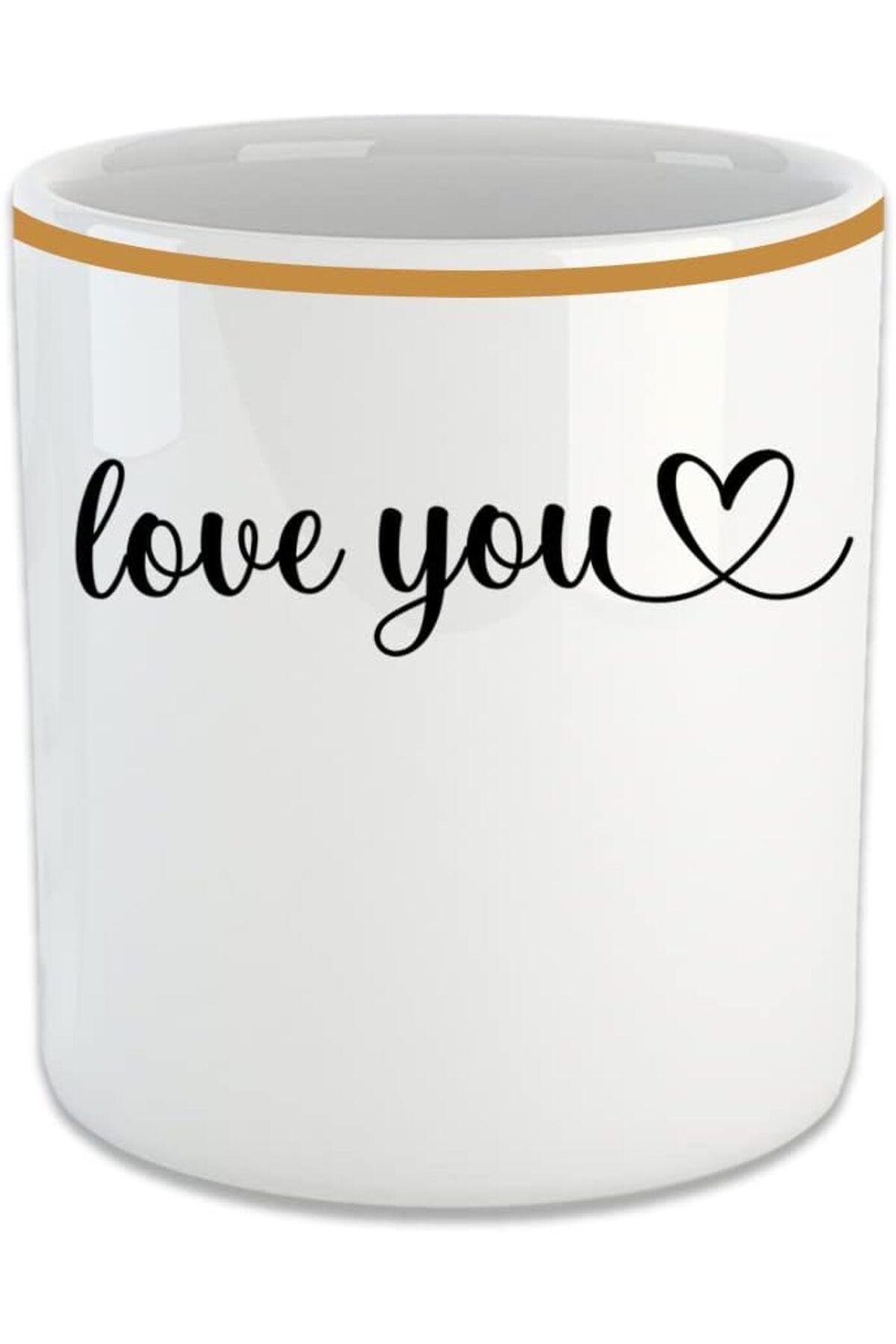 STOREMAX Erhnshp Love You Espresso, Double Türk Kahvesi Fincanı - Kulpsuz Bardak rnbuyshop 995340