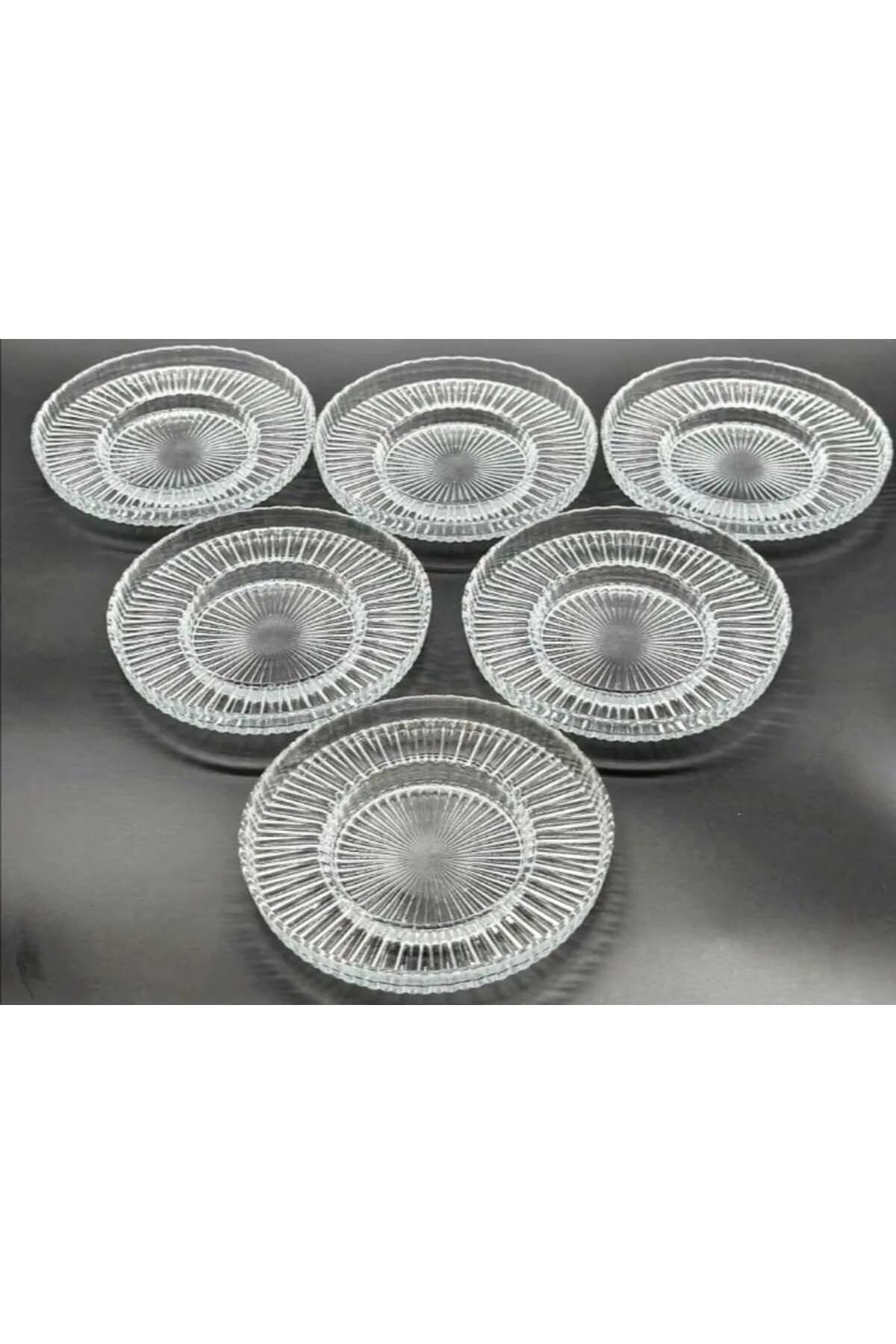STOREMAX buystoremx Paşabahçe Elysia Çay Bardağı ile Uyumlu Çay Tabak Takımı - 6 Parça Çay Tabağı