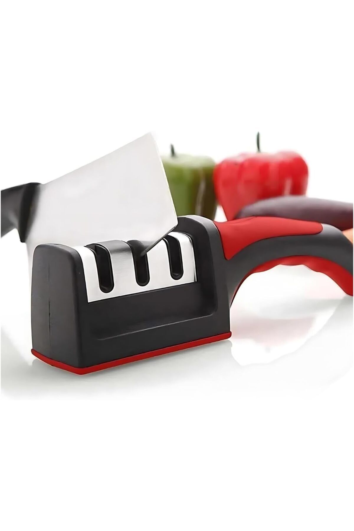 salesalbutik Açı Bıçak Bileme Aleti Seti - Ergonomik Saplı ve Mutfakta Kullanışlı Universal Bıçak Bileme Aparatı