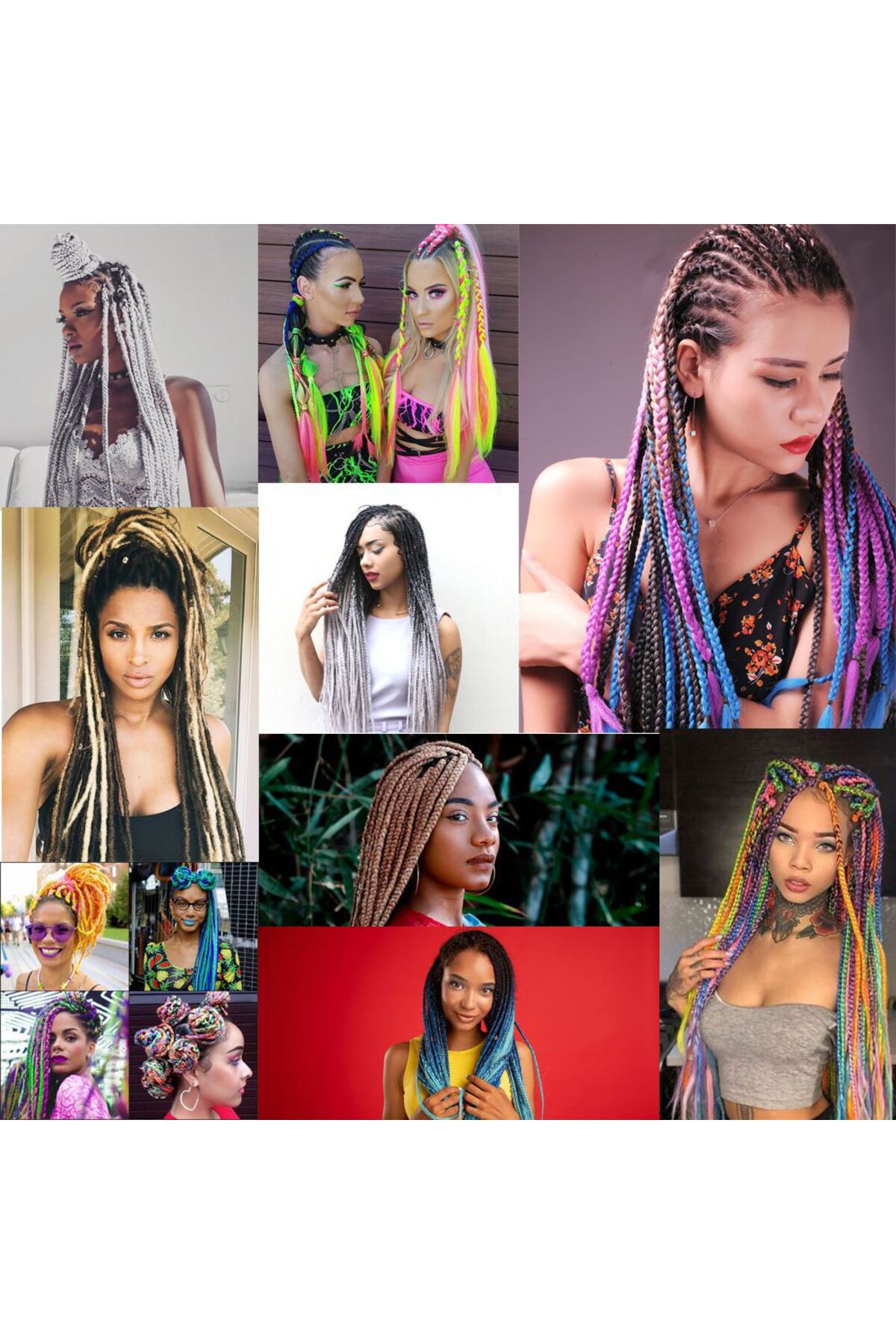 doremodam Synthetic Color Transition Hair for Afro Braiding and Rasta ...