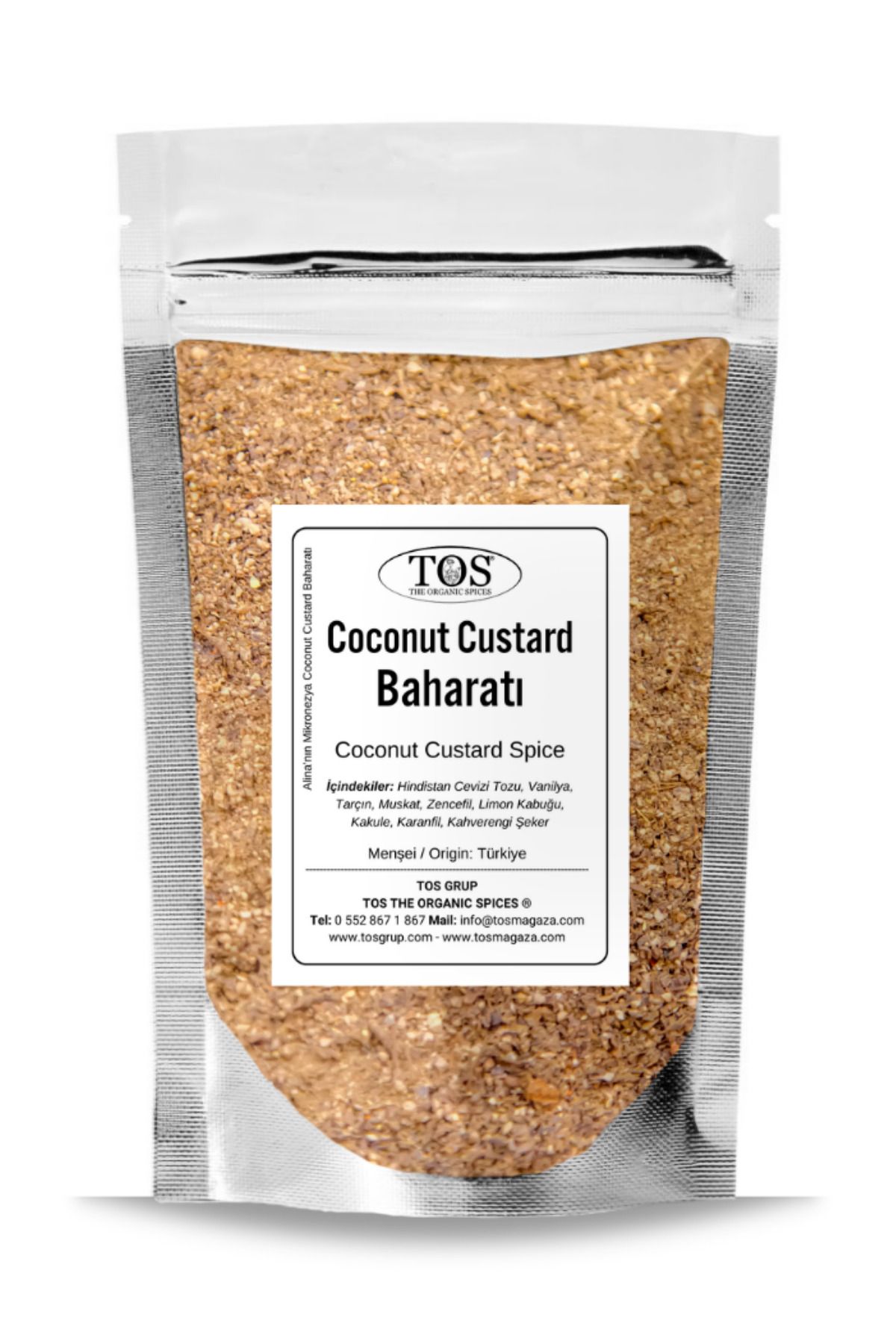 TOS The Organic Spices Alina’nın Mikronezya Coconut Custard Baharatı 250 gr Alina’s Micronesian Coconut Custard Spice