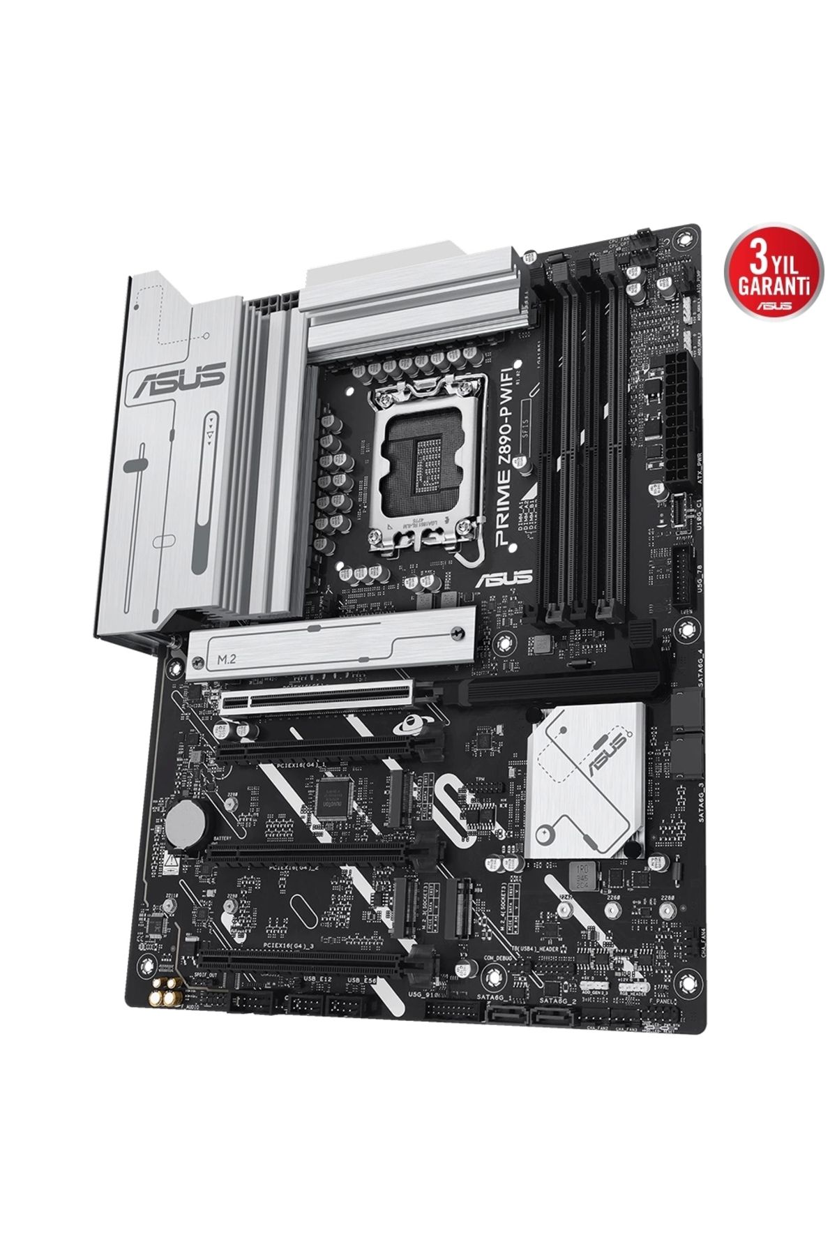 ASUS-Prime Z890-P Wifi7 Atx 14 1 2 1 - Ddr5 7600 Dp HDMI Usb4 4X M2 Usb3.2 - Intel Lga1851 Chipset 4
