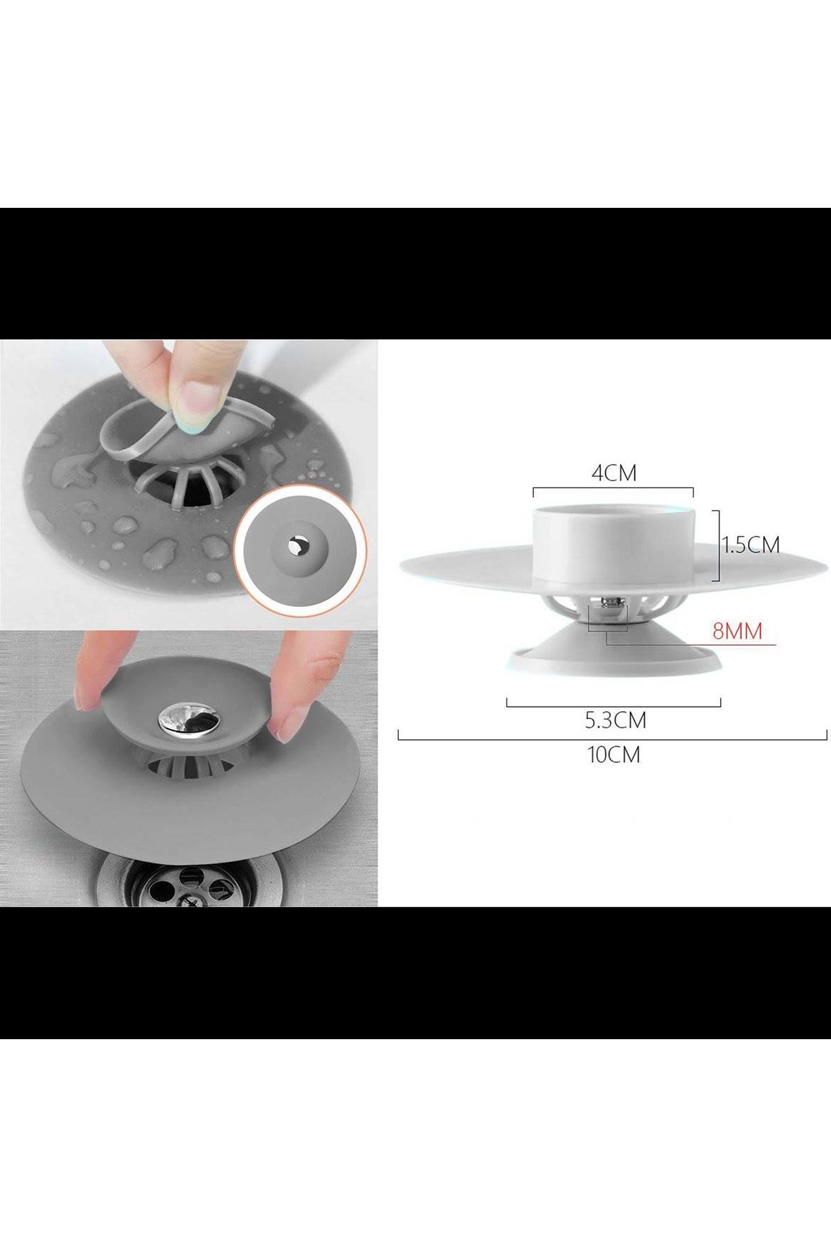Transformacion-721277   Model Sink Strainer - Push-Drop 2 Pcs 3