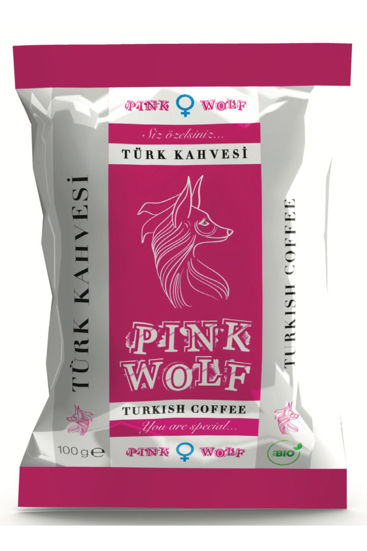 Pink Wolf Coffee Red, Kadınlara Özel Türk Kahvesi, Hoş İçim, 100 gr. ( TANITIMA ÖZEL FİYAT)