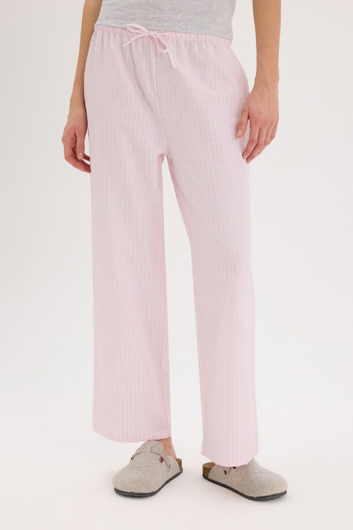 DeFacto-Fall in Love Regular Fit Poplin Pajama Bottoms E3116Ax25Sp 4