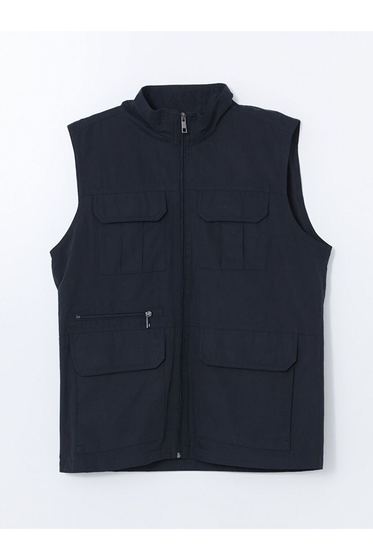 LC Waikiki-Ανδρικό γιλέκο LCW Standard Mold Stand-up Collar 6