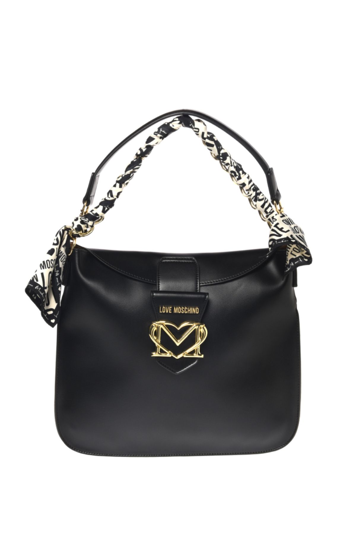 کیف شانه ای مشکی زنانه رودوشی اورجینال Moschino Love Moschino