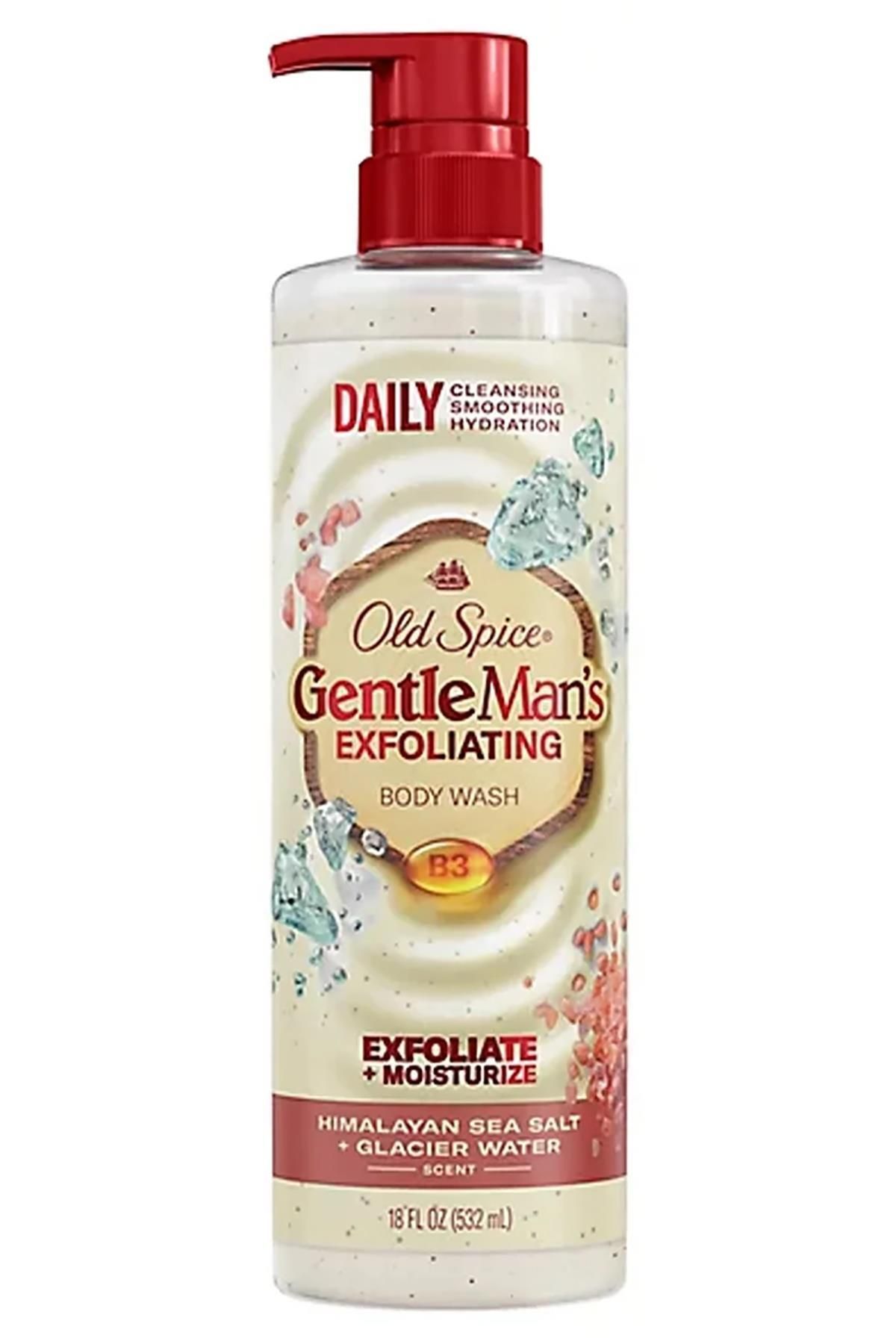 Old Spice Gentle Man's Exfoliating Himalayan Sea Salt + Glacier Water Duş Jeli 532ML