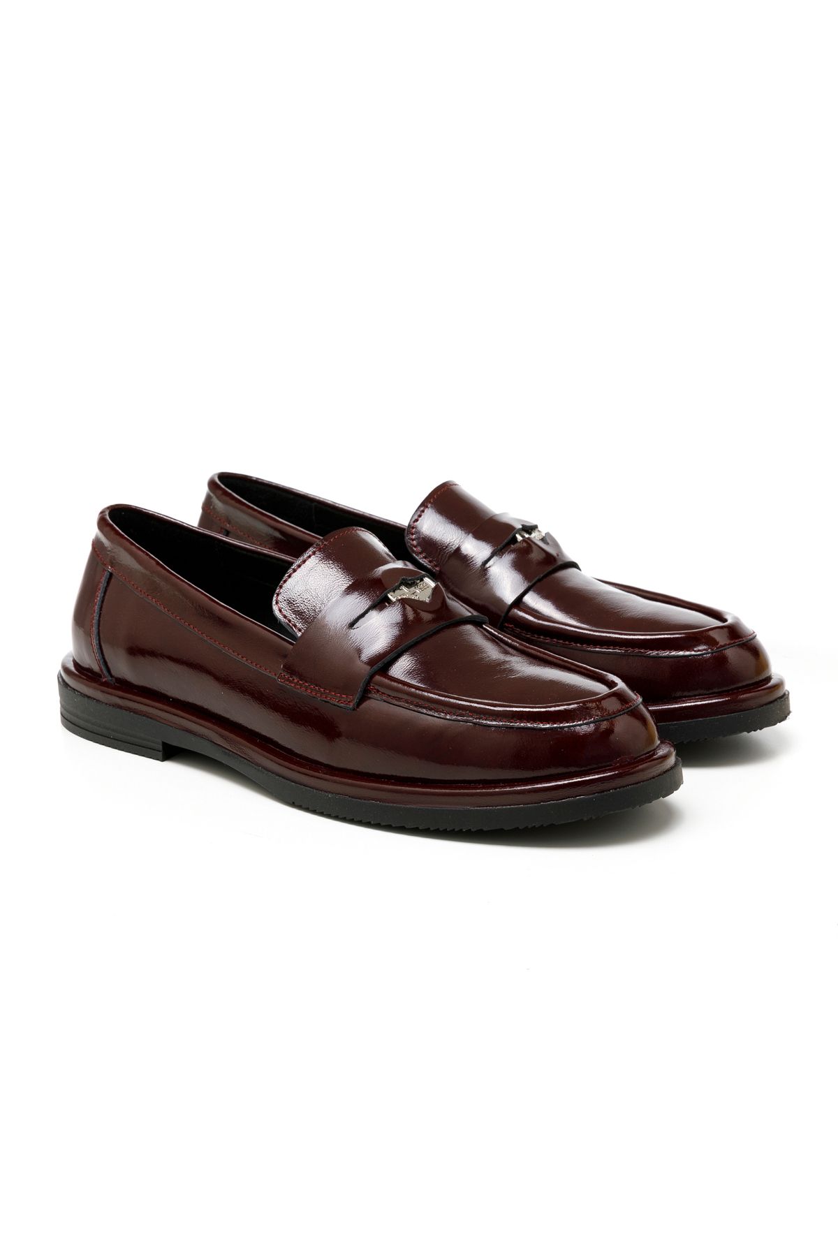 John May-Women'S/Girls Classic Oxford Rc-25Y-001-R40220 John May 582-Burgundy Patent Leather 2