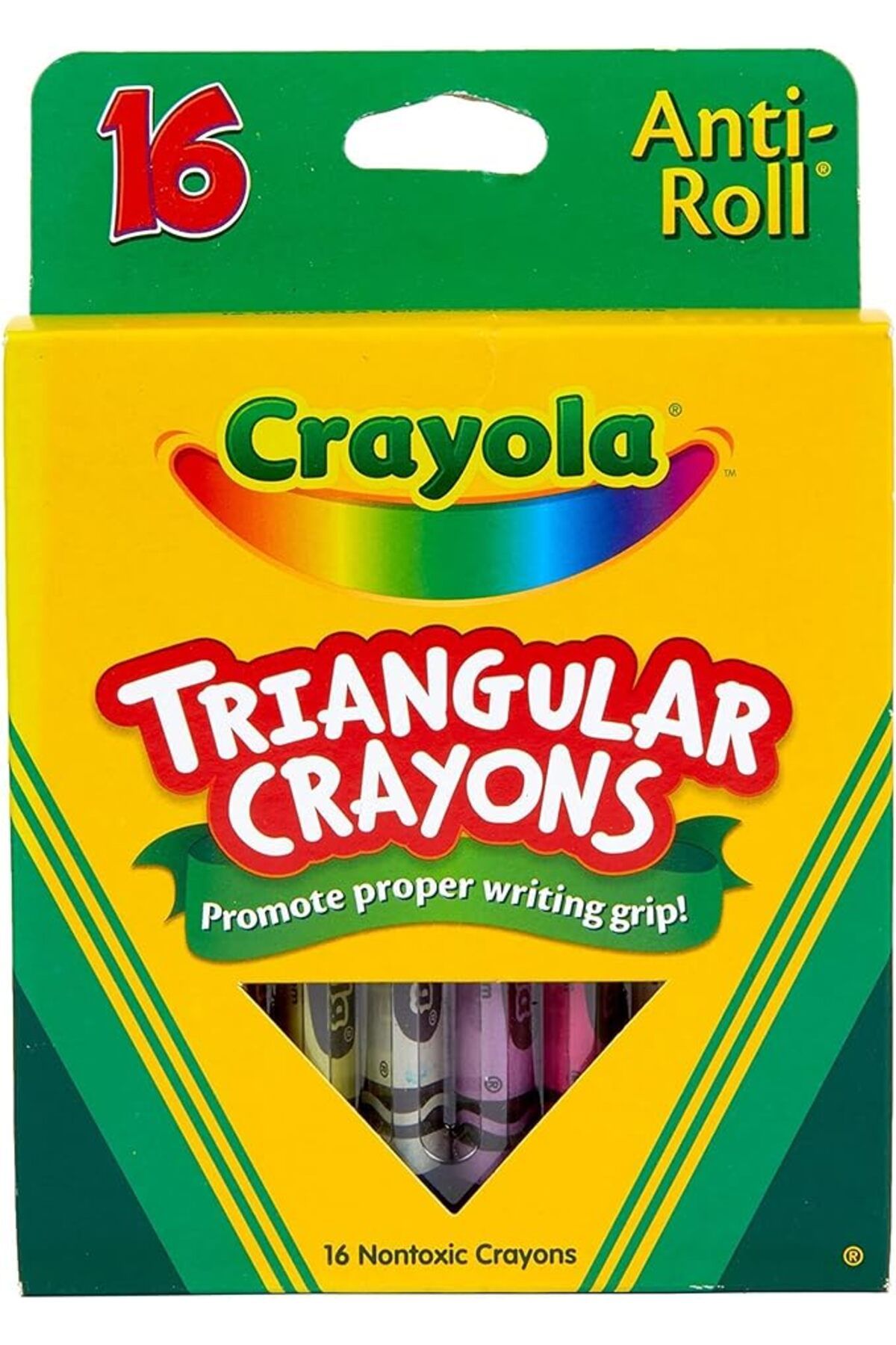 Crayola-مجموعة أقلام تلوين مثلثة مكونة من 16 قطعة 1