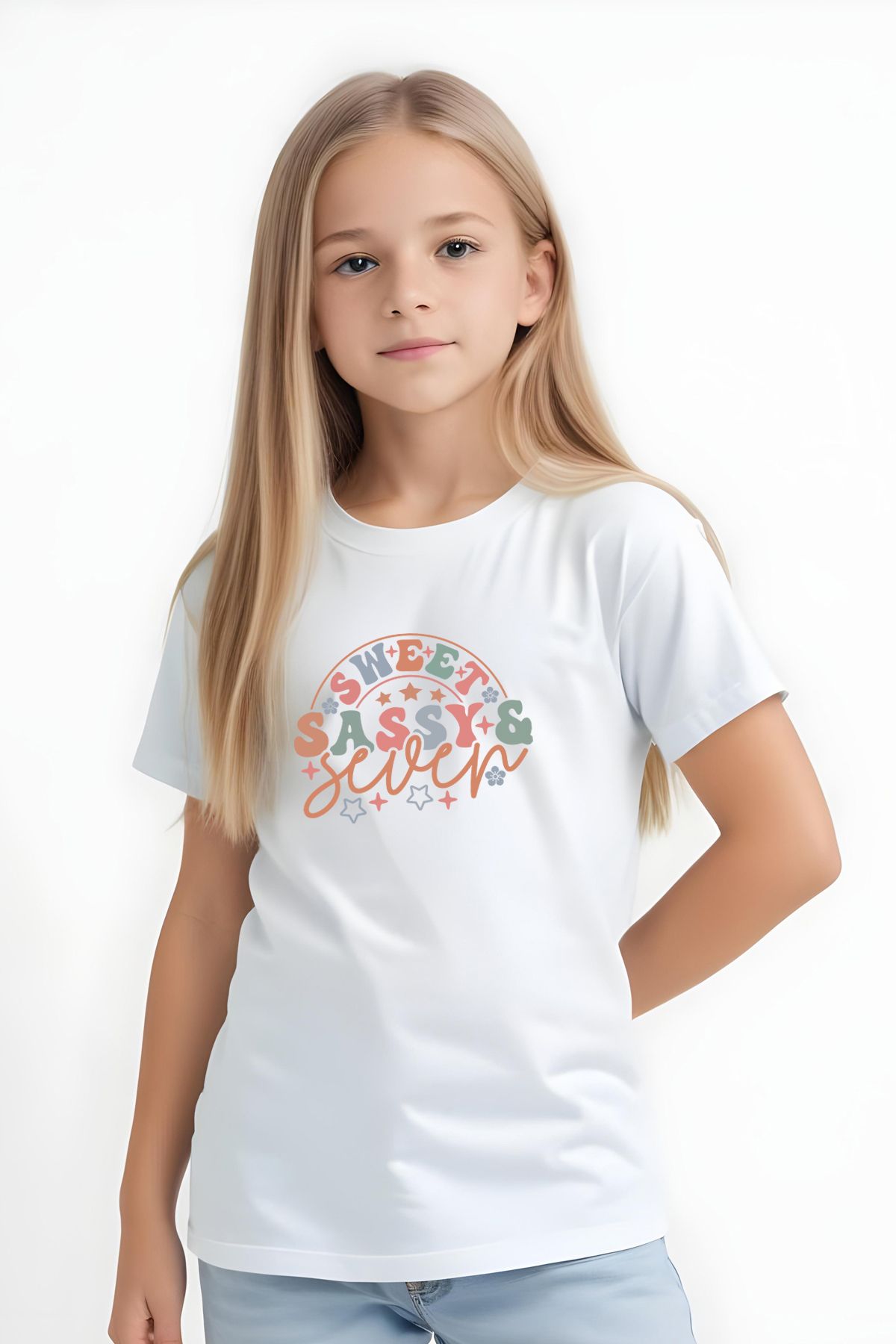 FYK KİDS-Girl's Sweat Sassy Printed Tshirt 2