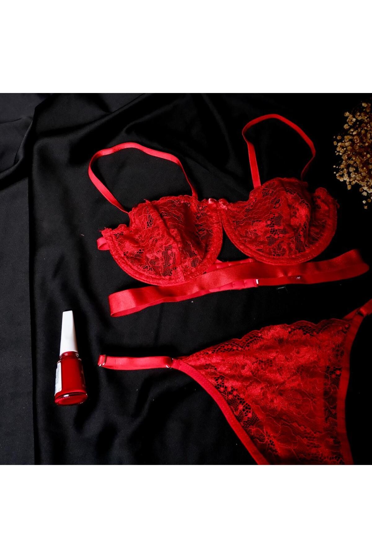 Tasarım CLARİSSA RED BRALET SET