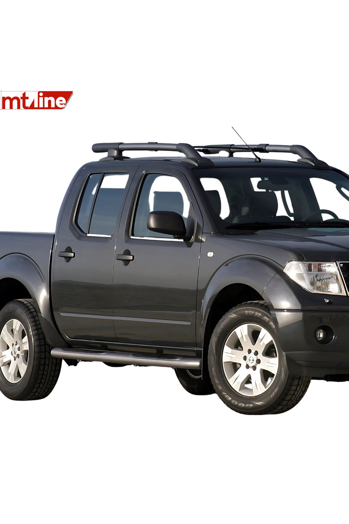 Mt Line Accessories Cam Çıtası  4 Parça Nissan Navara Pick-Up 2006-2015 Uyumlu Krom Paslanmaz Çelik