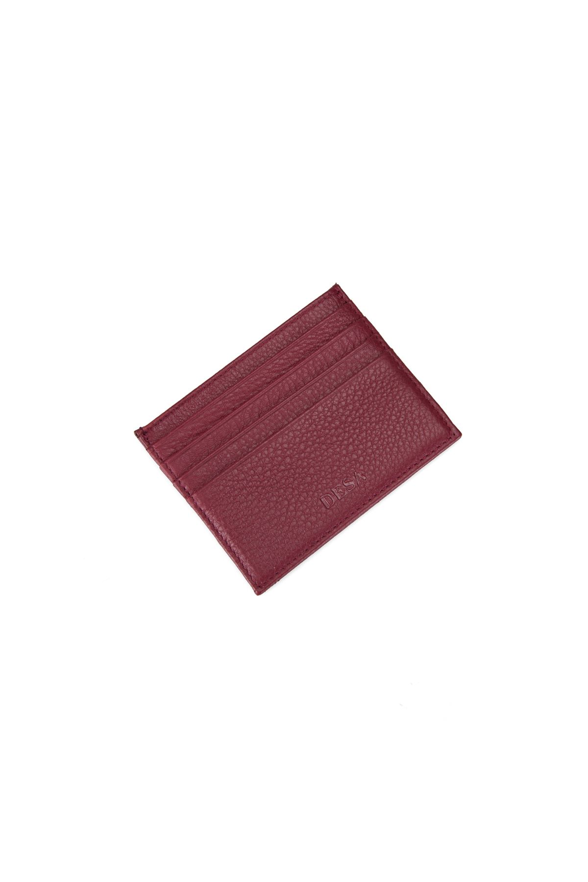 Desa-Reyna Burgundy Leather Card Holder 1