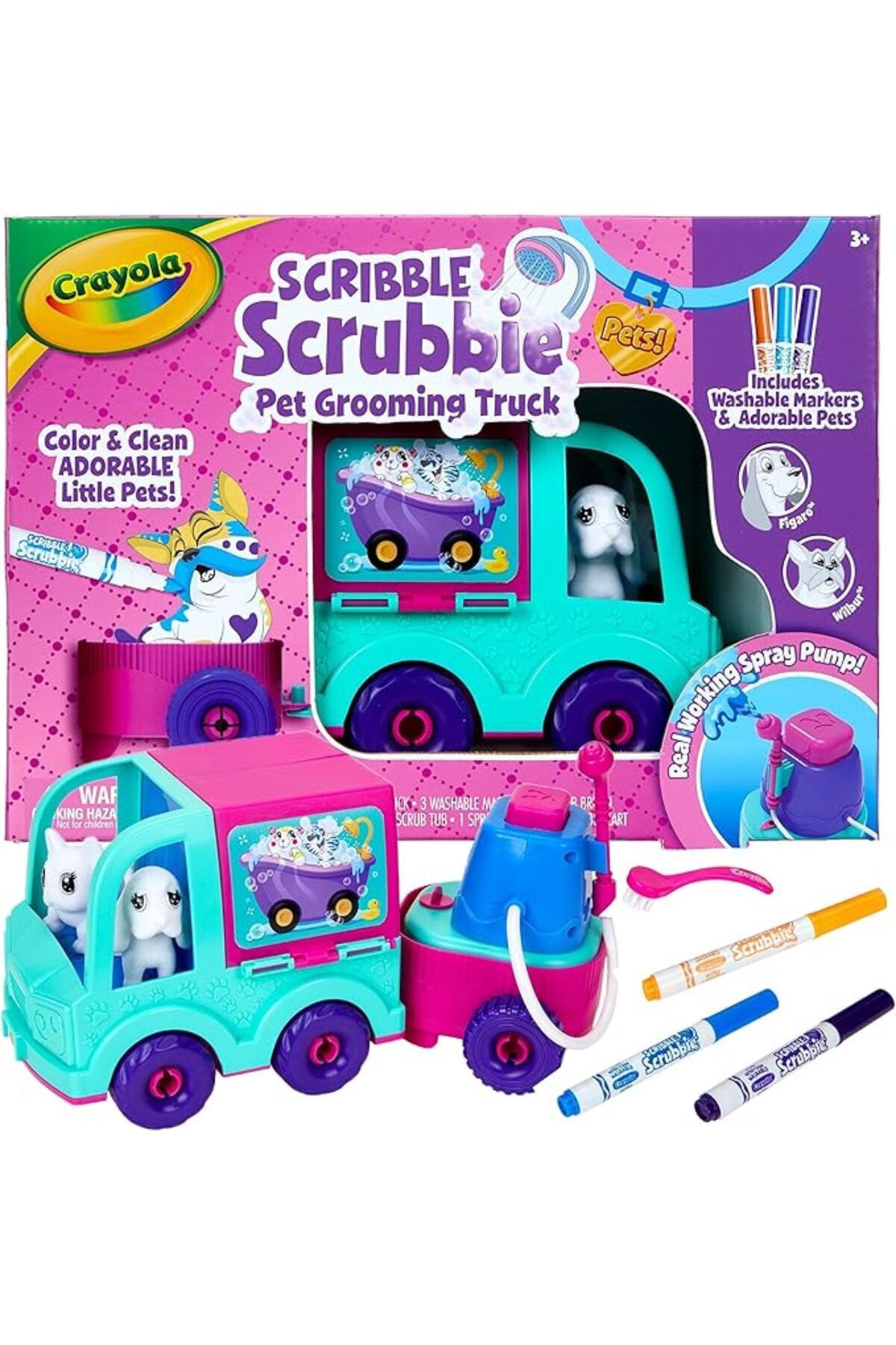 Crayola-Scribble Scrubbie Grooming Truck CY74-7368 1