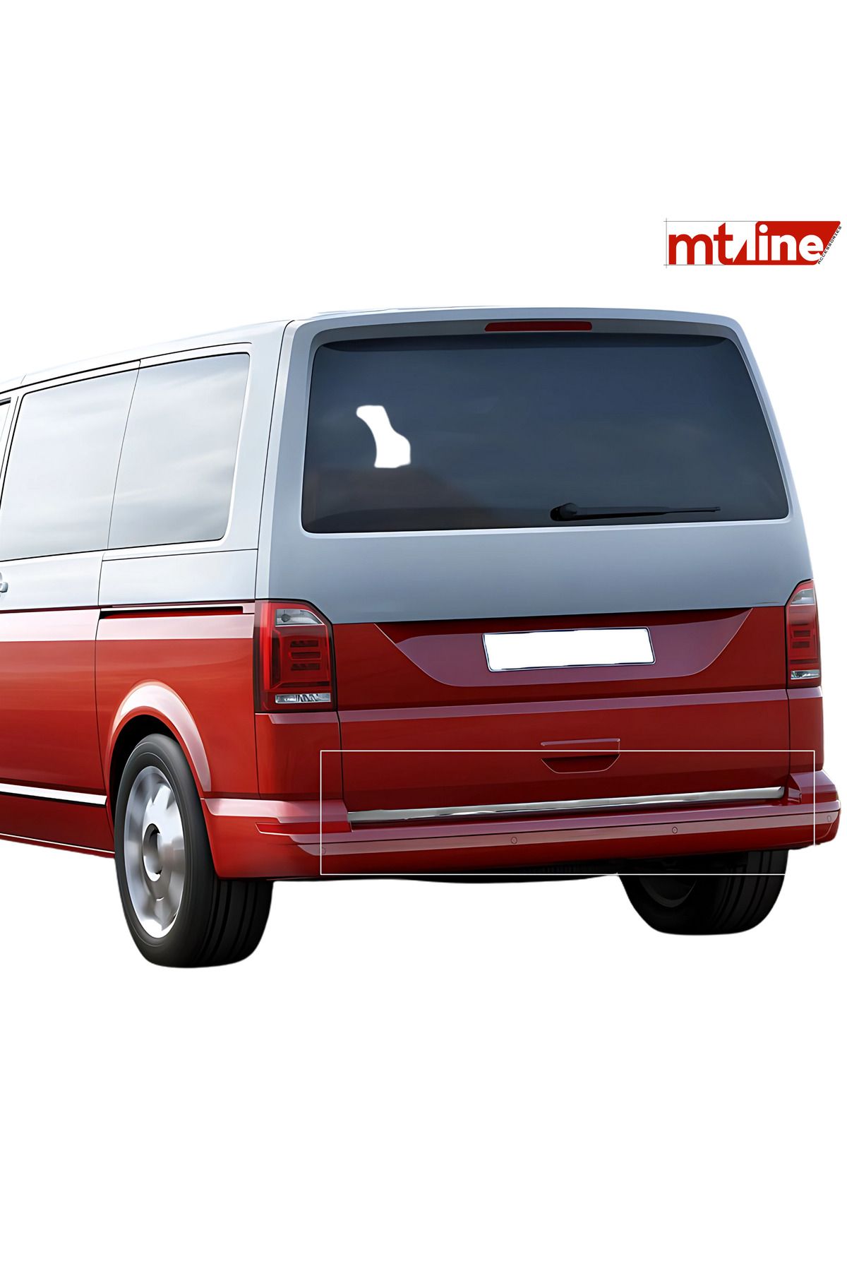 Mt Line Accessories Bagaj Altı Çıtası Volkswagen Transporter T6 Van 2015 ve Üzeri Uyumlu Krom Paslanmaz Çelik