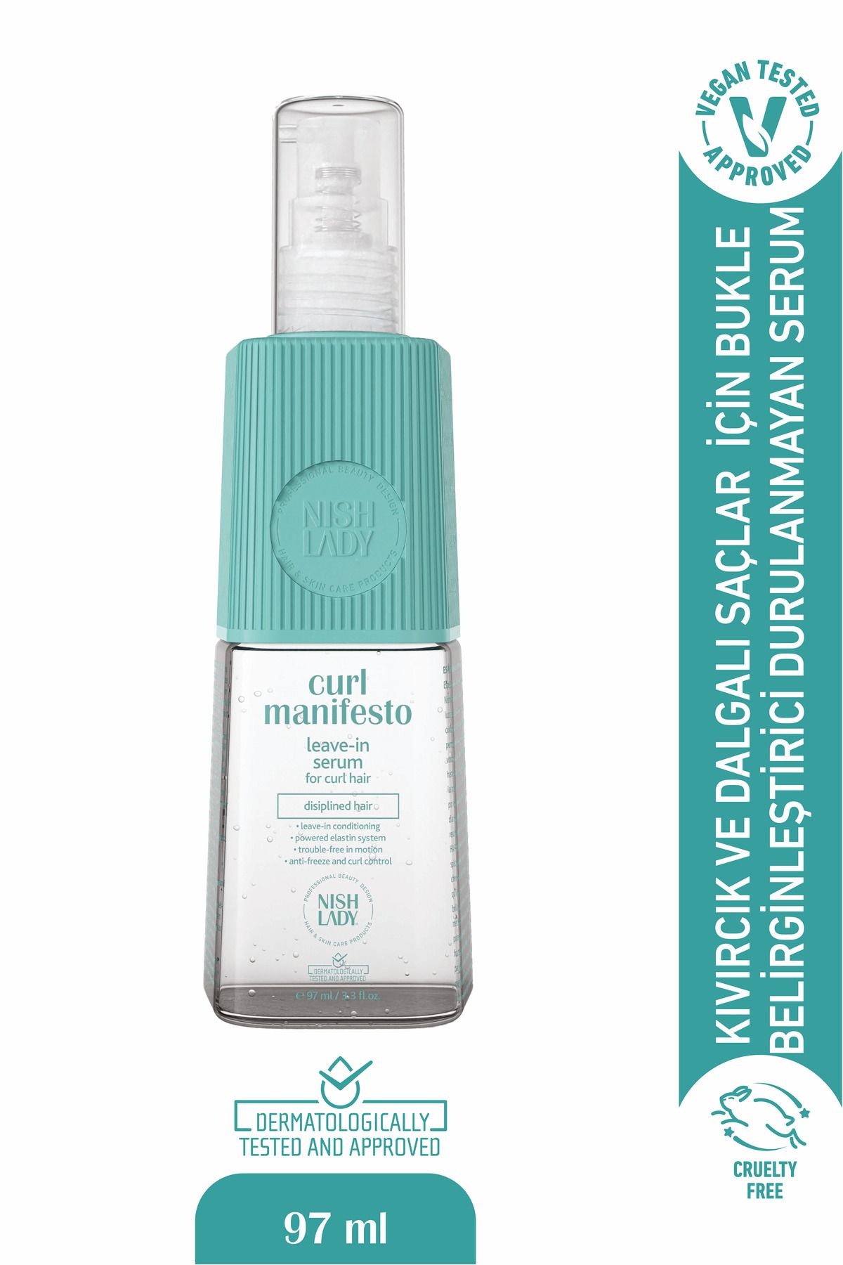 NISHLADY-Curl Manifesto - Defining Curl Serum for Wavy and Curly Hair 1