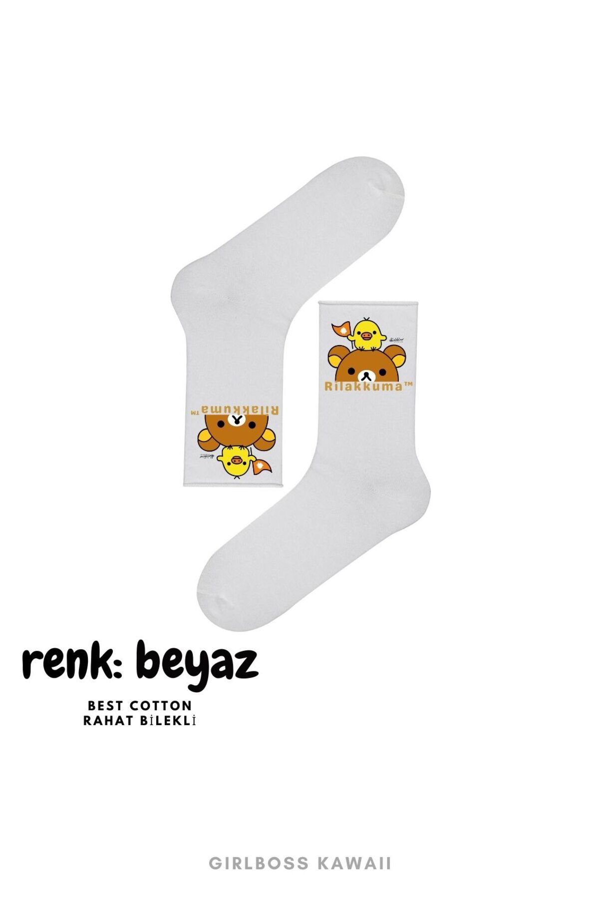 Girlboss Kawaii-Sanrio Girlboss Rilakkuma - 5-Piece Basic Socket Colorful New Series 6