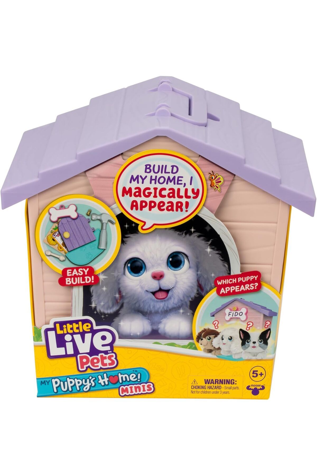 LITTLE LIVE PETS-My Puppys Home Mini Playset - Pink 26617/71855 1