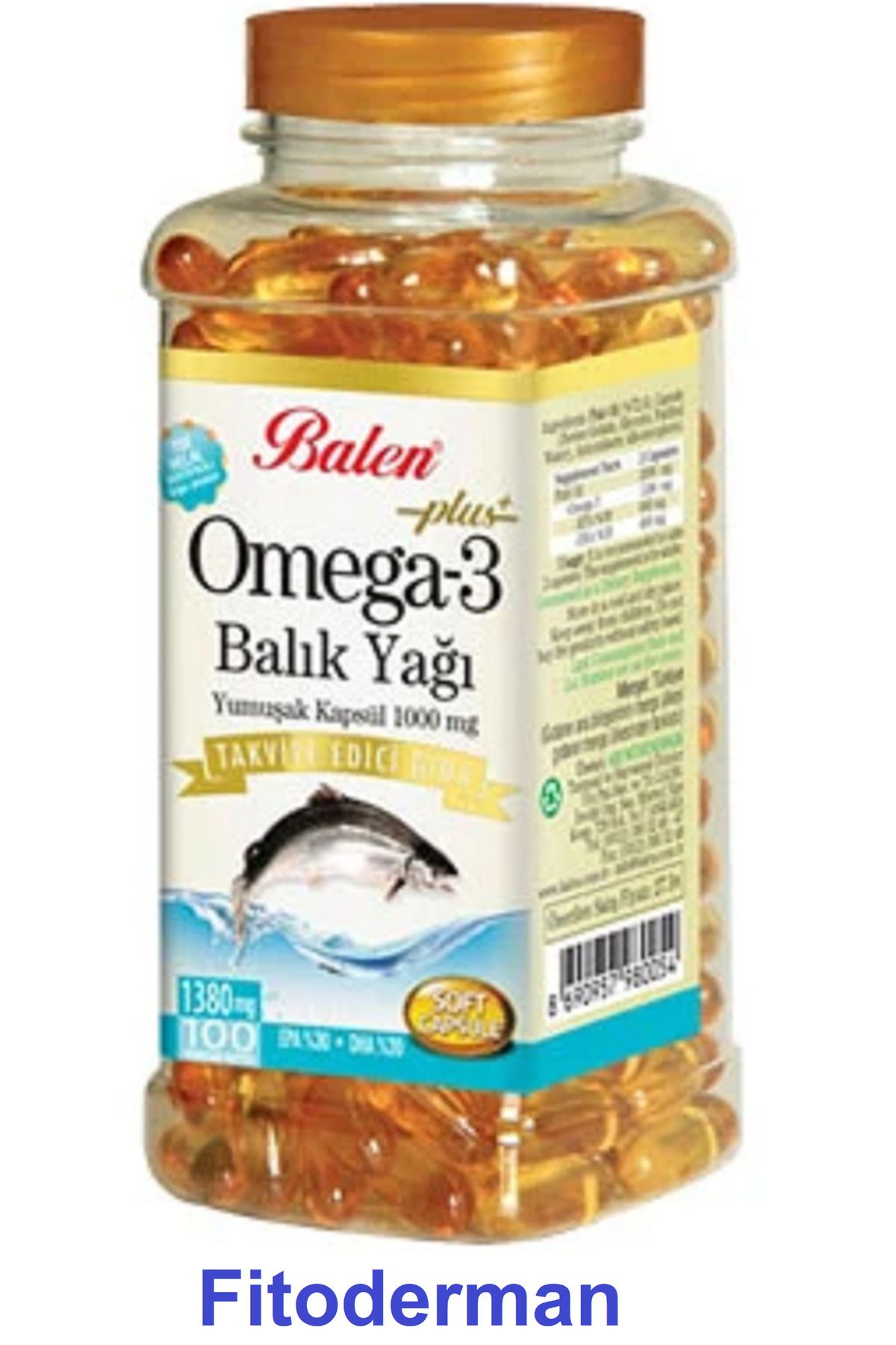 Balen Omega 3 Balık Yağı 1000 Mg 100 Kapsül Tse Helal