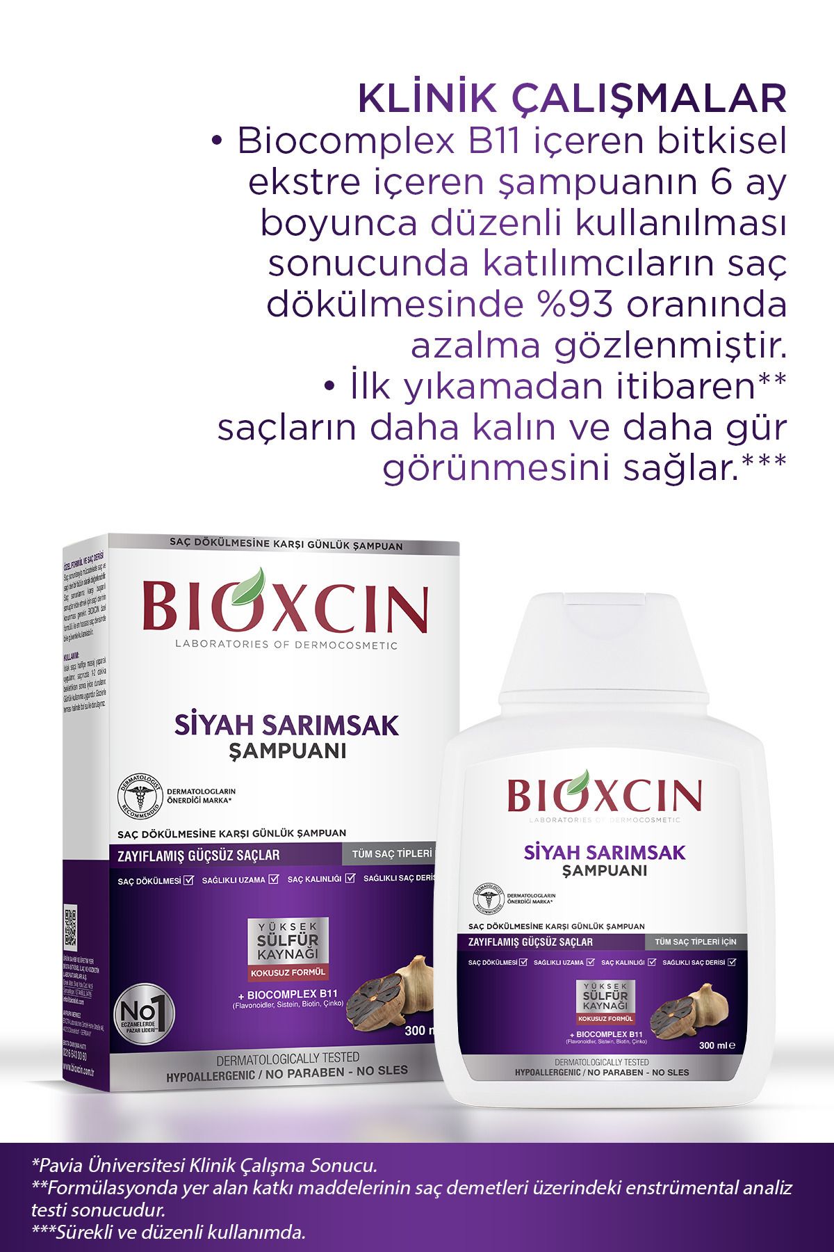 Bioxcin-Šampon s černým česnekem 300 ml- 5