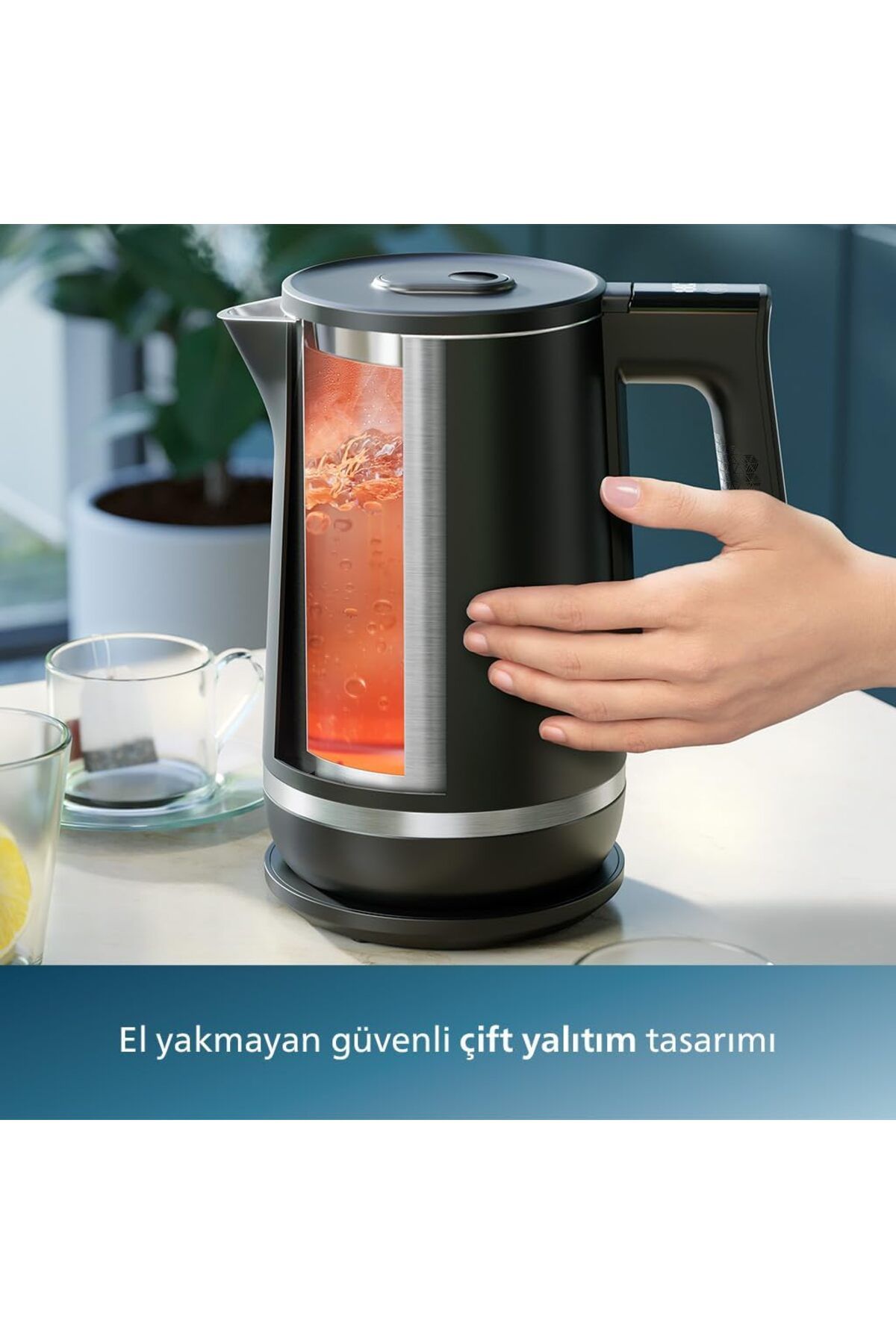 Philips Yeni Kettle , 7000 Serisi, Çelik İç Gövde, Dokunmatik Kontrol