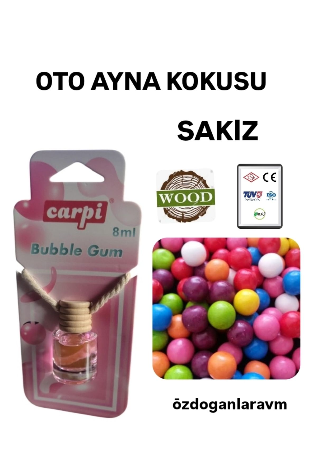 Dogant Oto Ayna Kokusu Sakızlı  8 ml