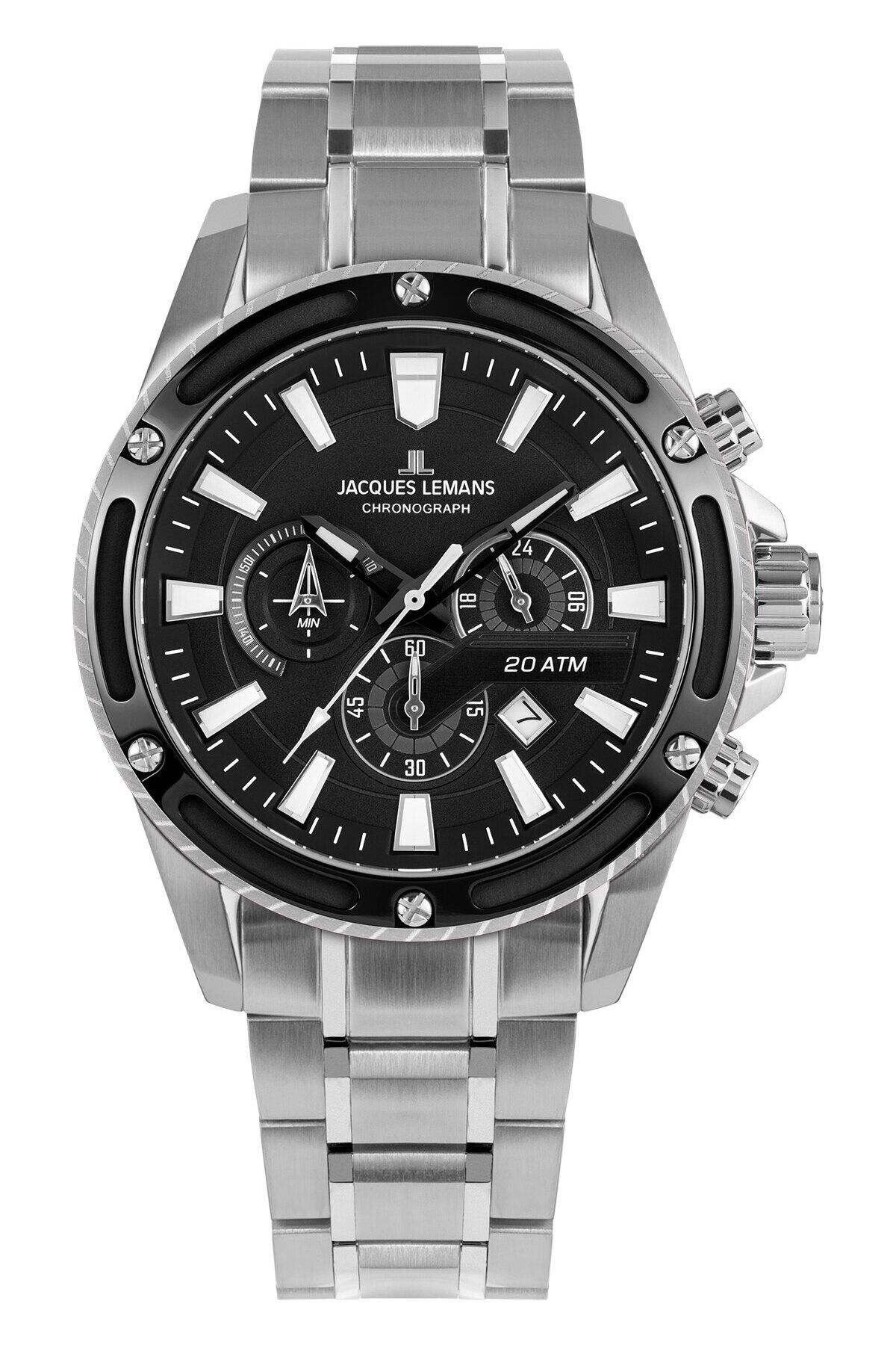 Jacques Lemans-Pánske hodinky Jacques Lemans 1-2141E, Quartz, 48 mm, 20 ATM 1