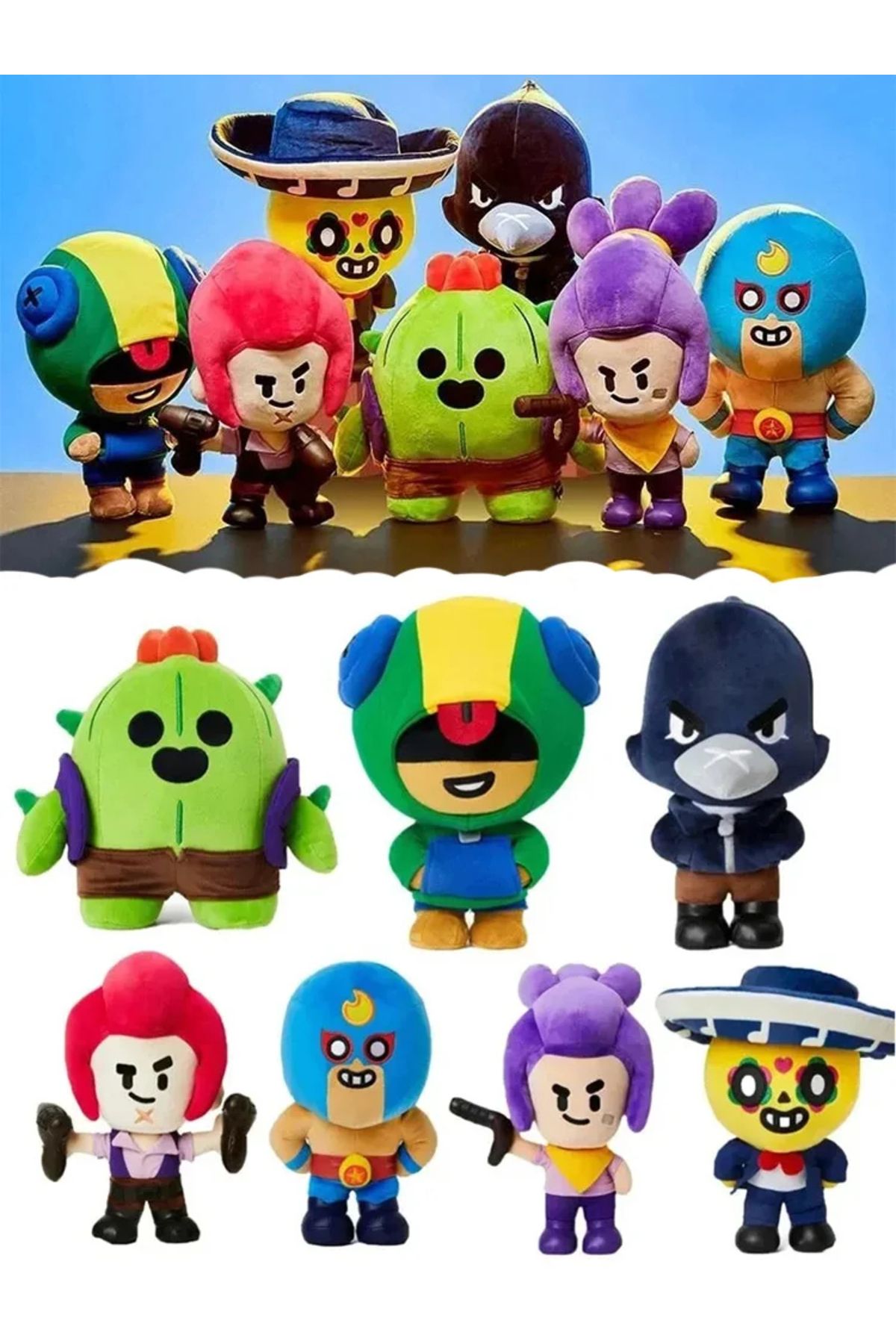 CeymSTecH-Brawl Stars Game Character Crow Plush Toy 22 cm 2