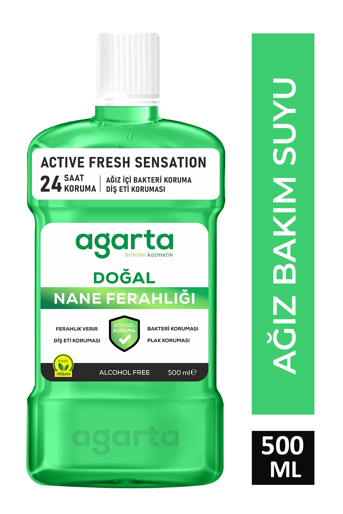 Agarta Ağız Bakım Suyu Ferah Nefes Alkolsüz 500 Ml