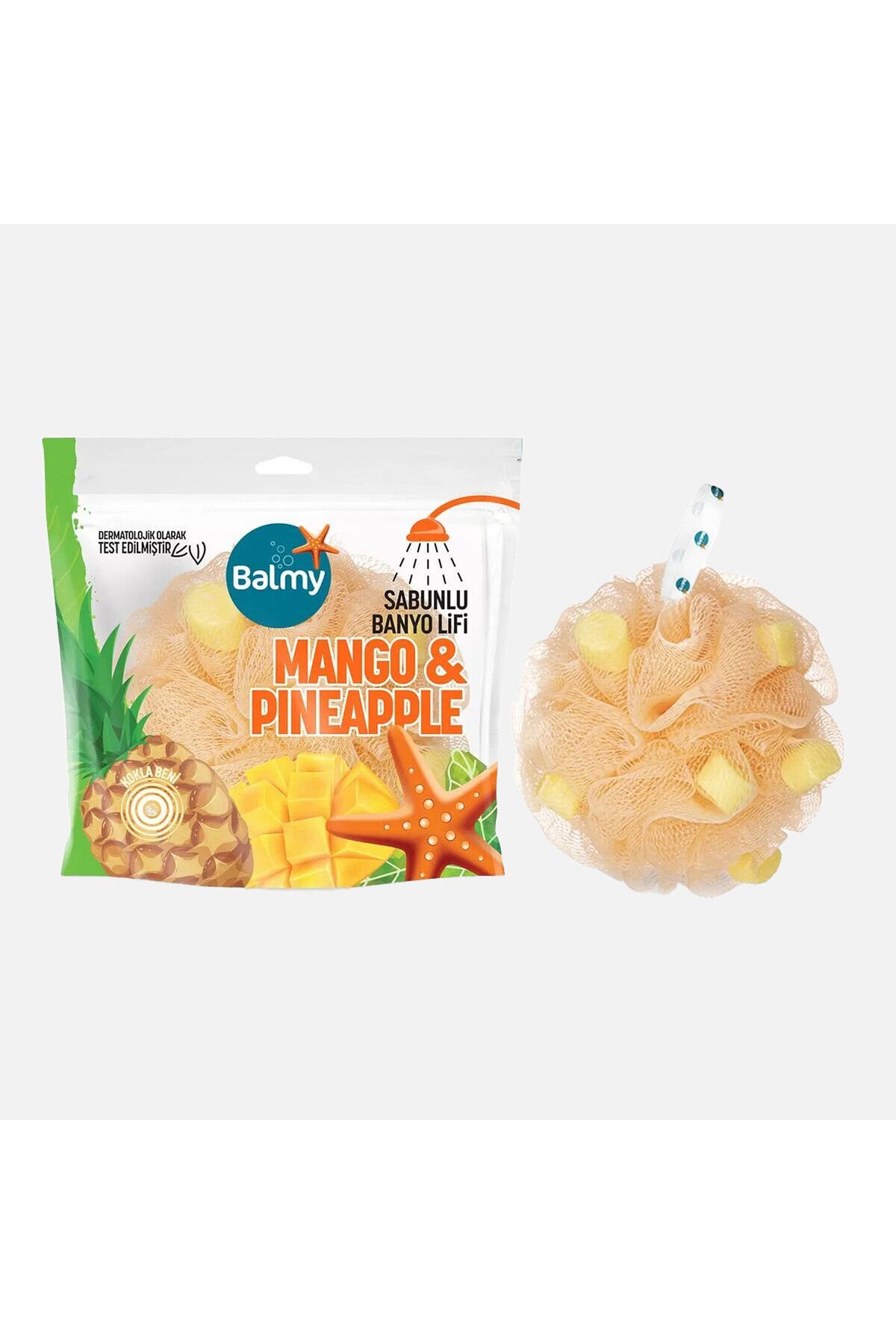 Balmy Mango ve Ananas Sabunlu Banyo Lifi