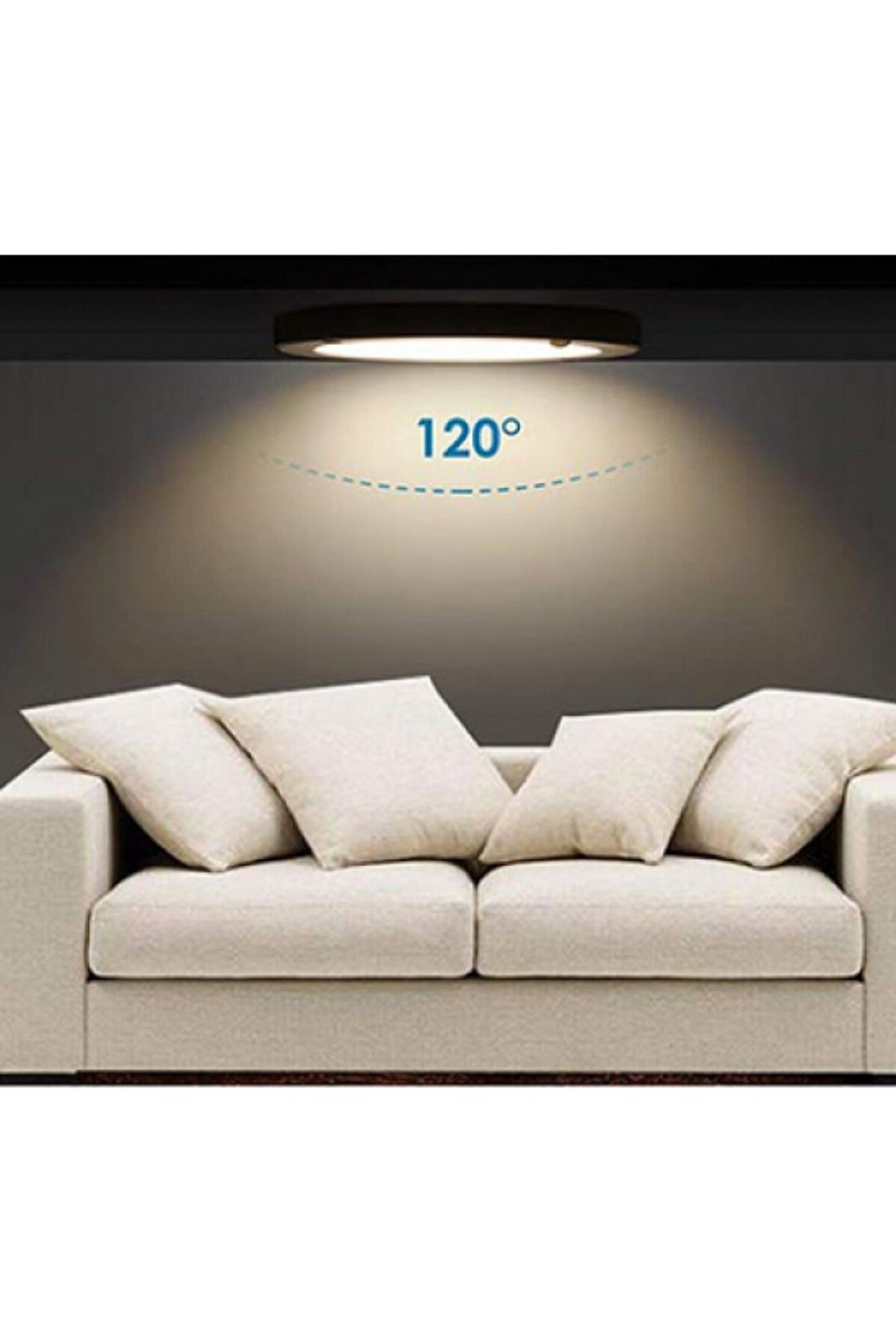 Ucuz Geldi-20W 3200K Daylight - Surface Mounted Ceiling Downlight with Sensor, Cata Slim Case Panel Led Luminaire 6