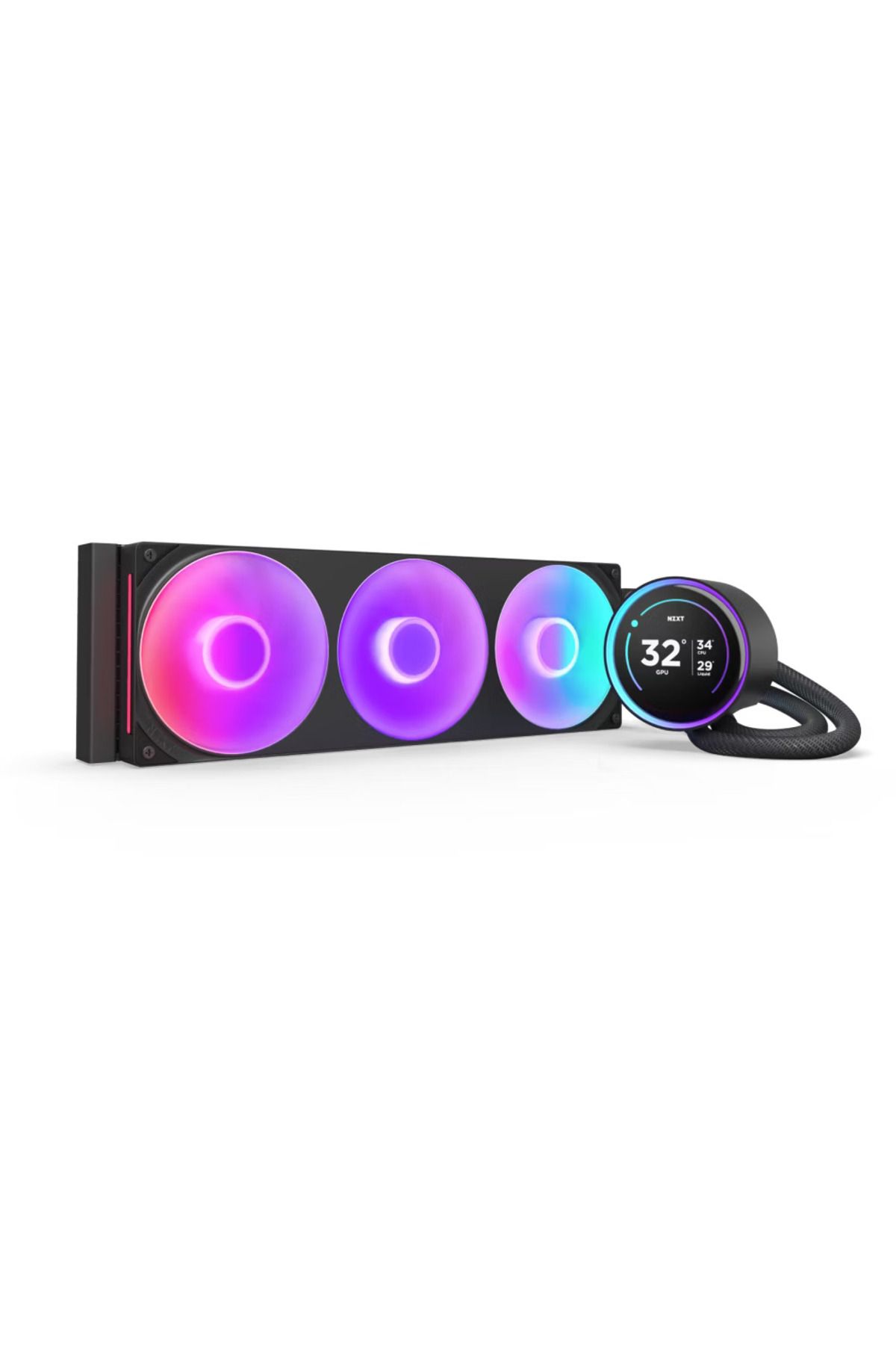 Nzxt Kraken Elite RGB IPS LCD RL-KR36E-B2 360 mm Siyah İşlemci Sıvı Soğutucu