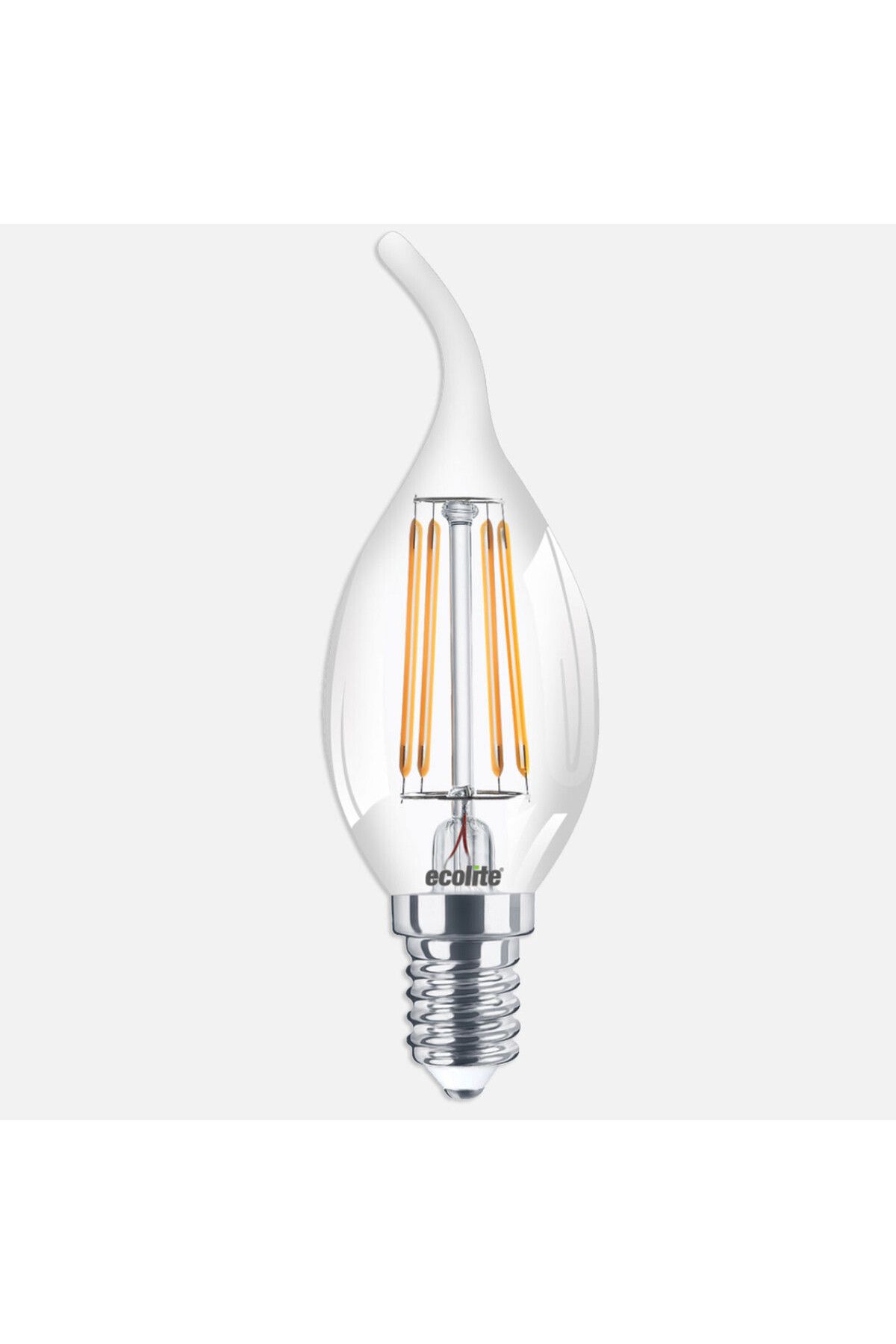 Ecolite Filament Flame C35 4 W Sarı Mum E14 Duy Led Ampul