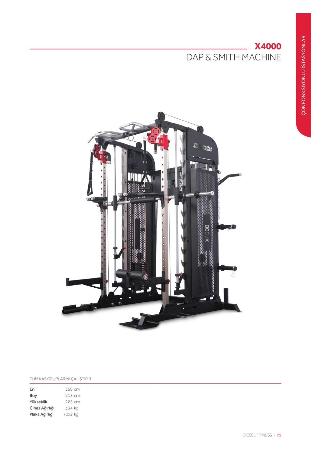 Diesel Fitness X4000 DAP & SMITH MACHINE İSTASYONU