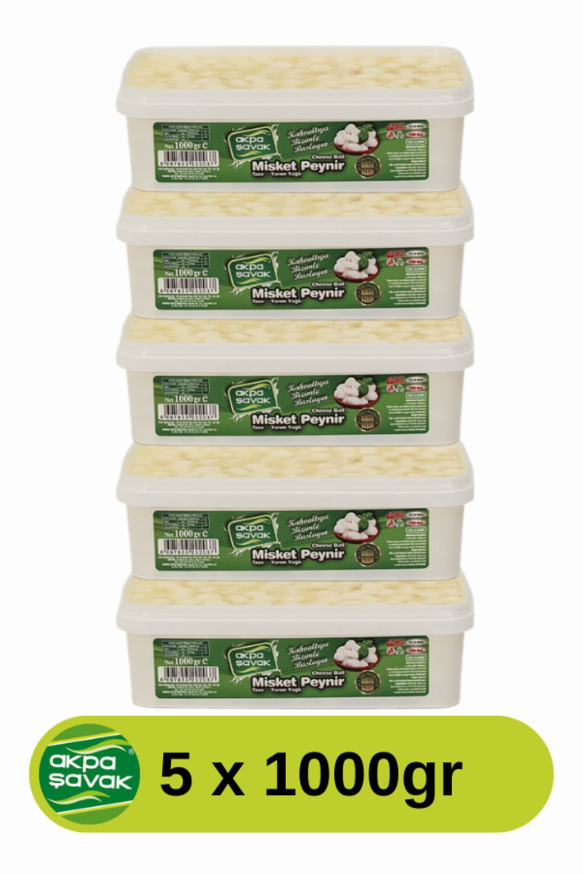 Ak-pa Şavak Akpa Şavak Misket Peyniri (5 x 1kg)