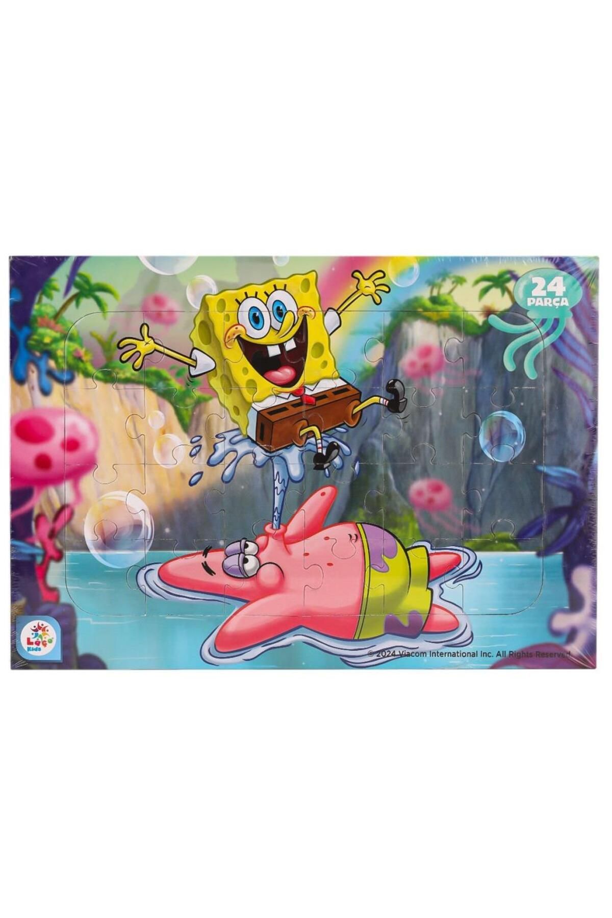 elifit Nessiworld SB7978 Spongebob Taslamalı Frame Puzzle 24 Parça -Laçokids